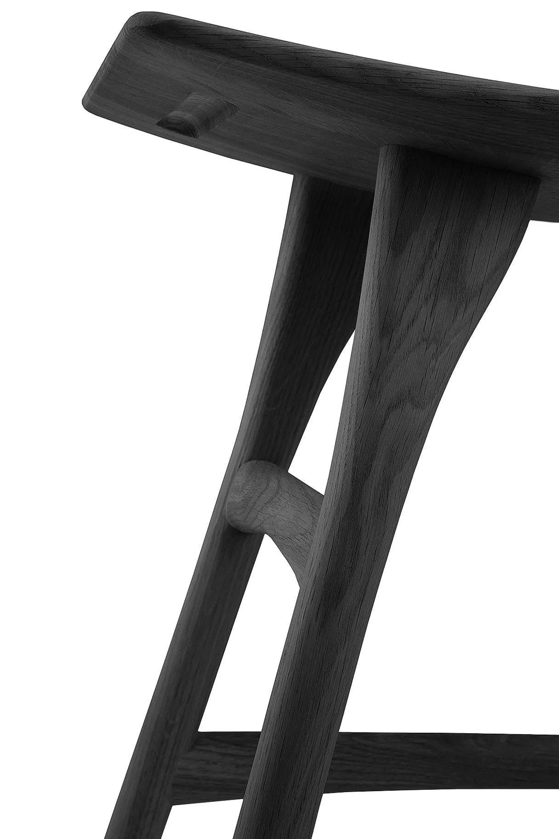 Be Home Stools<Osso Stool, Varnished Oak, Black