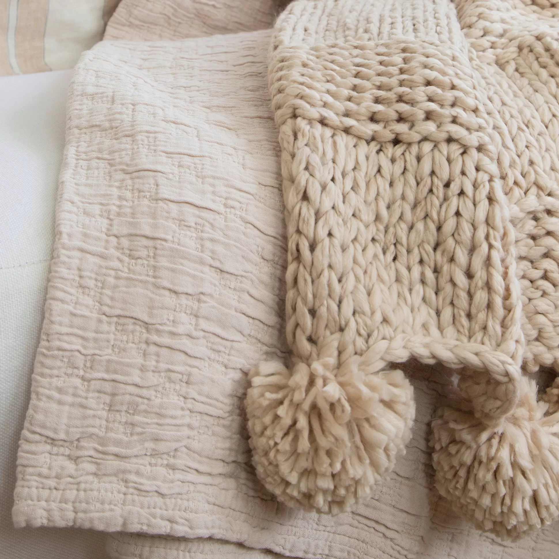 Oulu Throw, Natural^Be Home Online