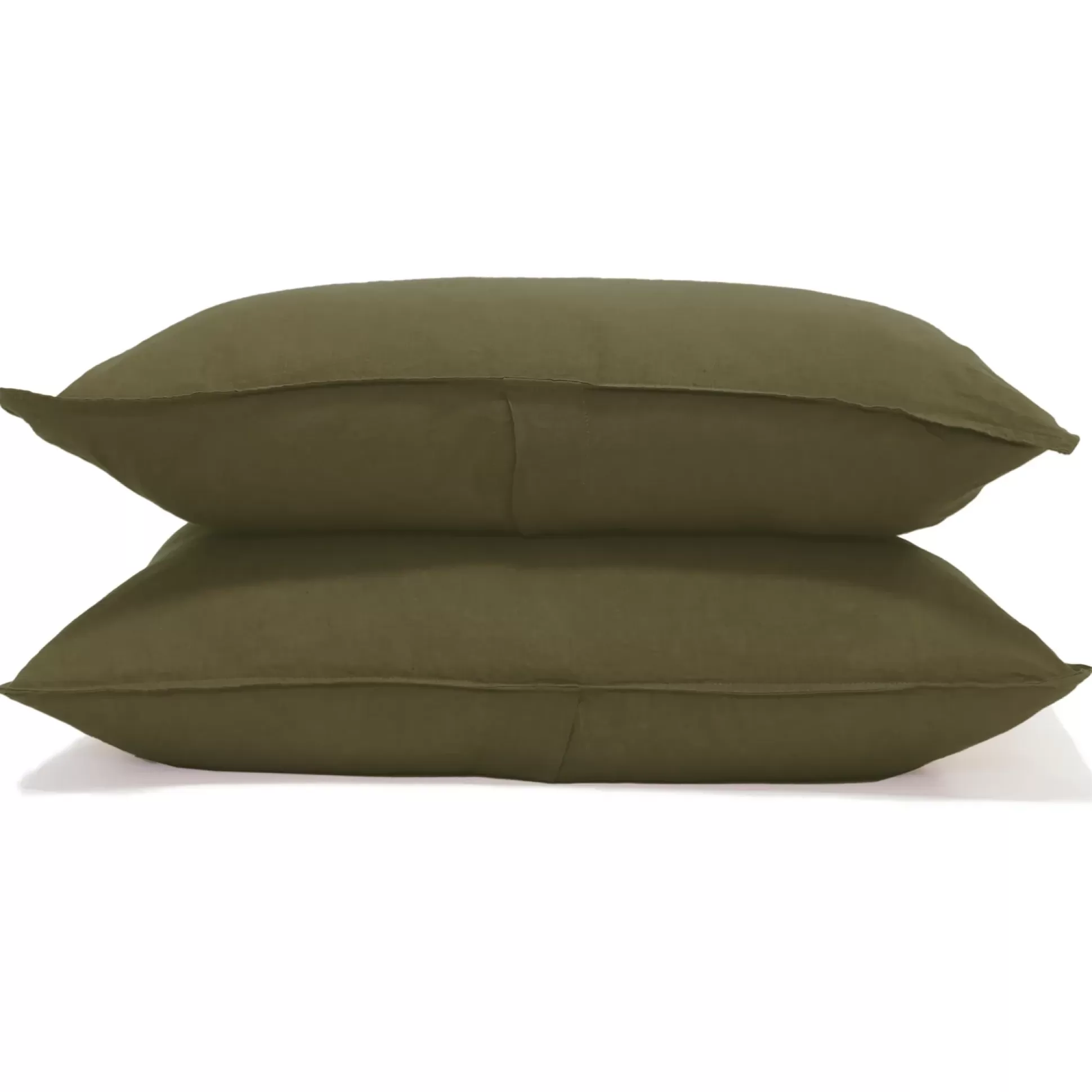 Parker Linen Standard Sham Set, Forest^Be Home Outlet