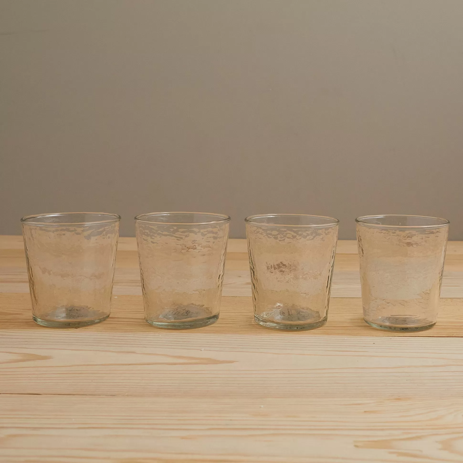 Pebble Glass Tumbler Short, Set of 4^Be Home Best Sale