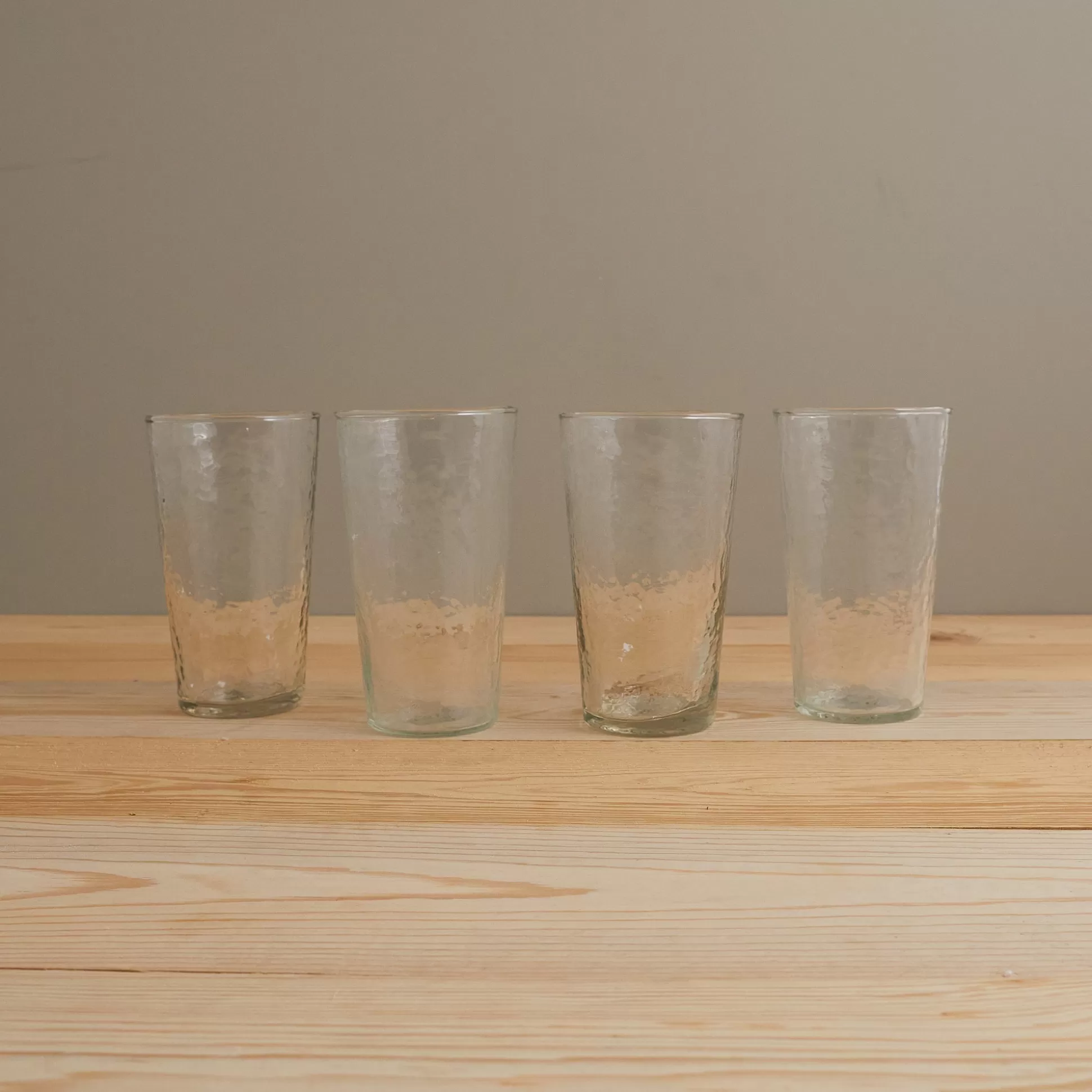 Pebble Glass Tumbler Tall, Set of 4^Be Home Cheap