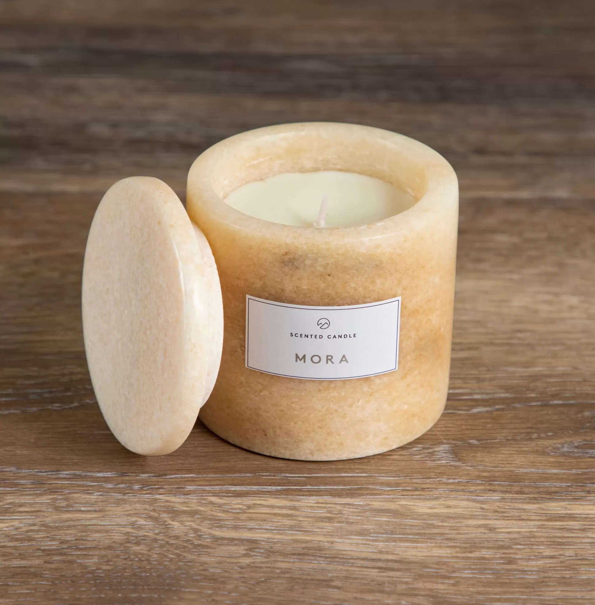 Pesa Marble Candle, Mora^Be Home Best