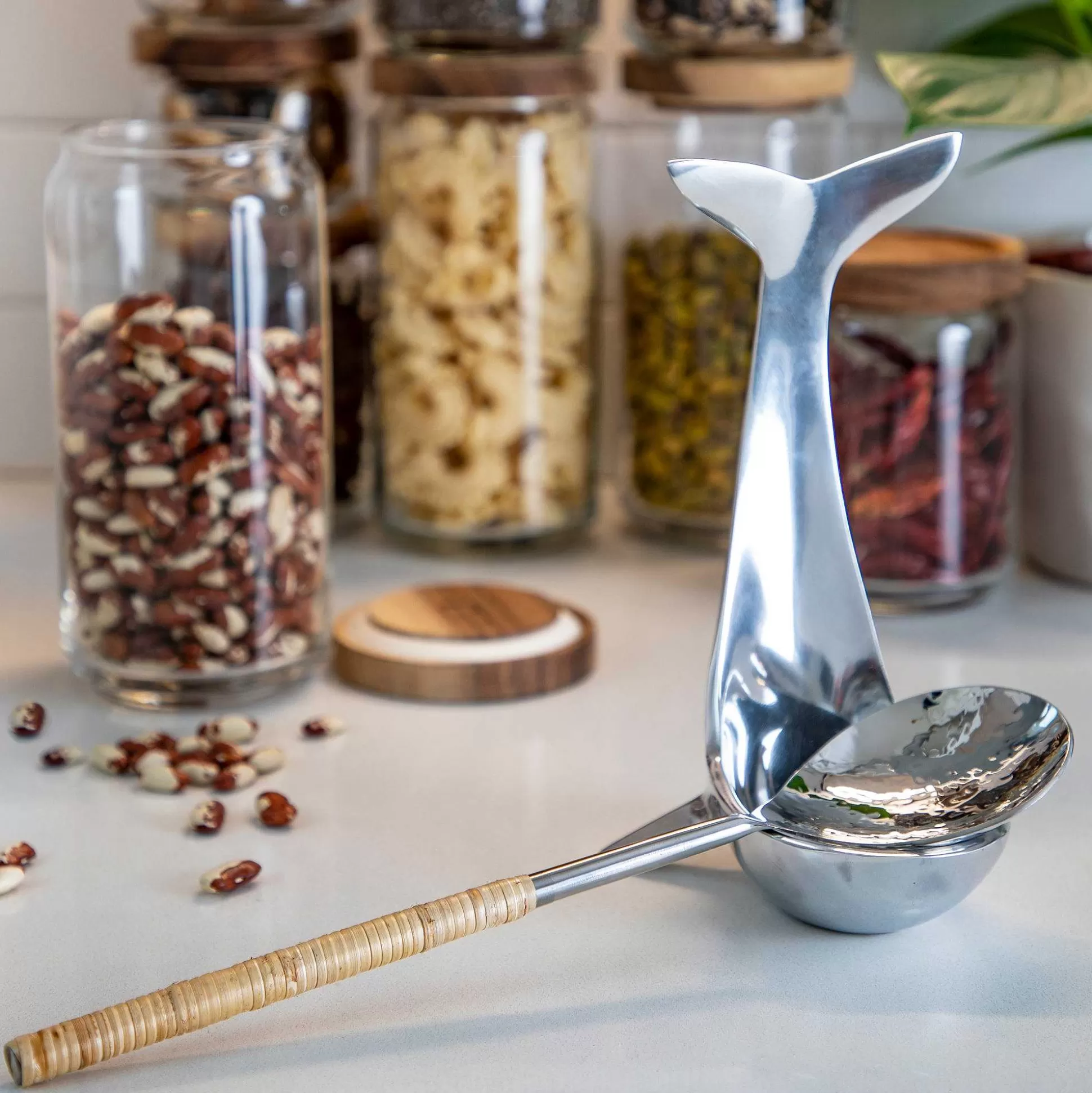 Be Home Spoon Rests & Trivets<Polished Aluminum Whale Spoon Rest