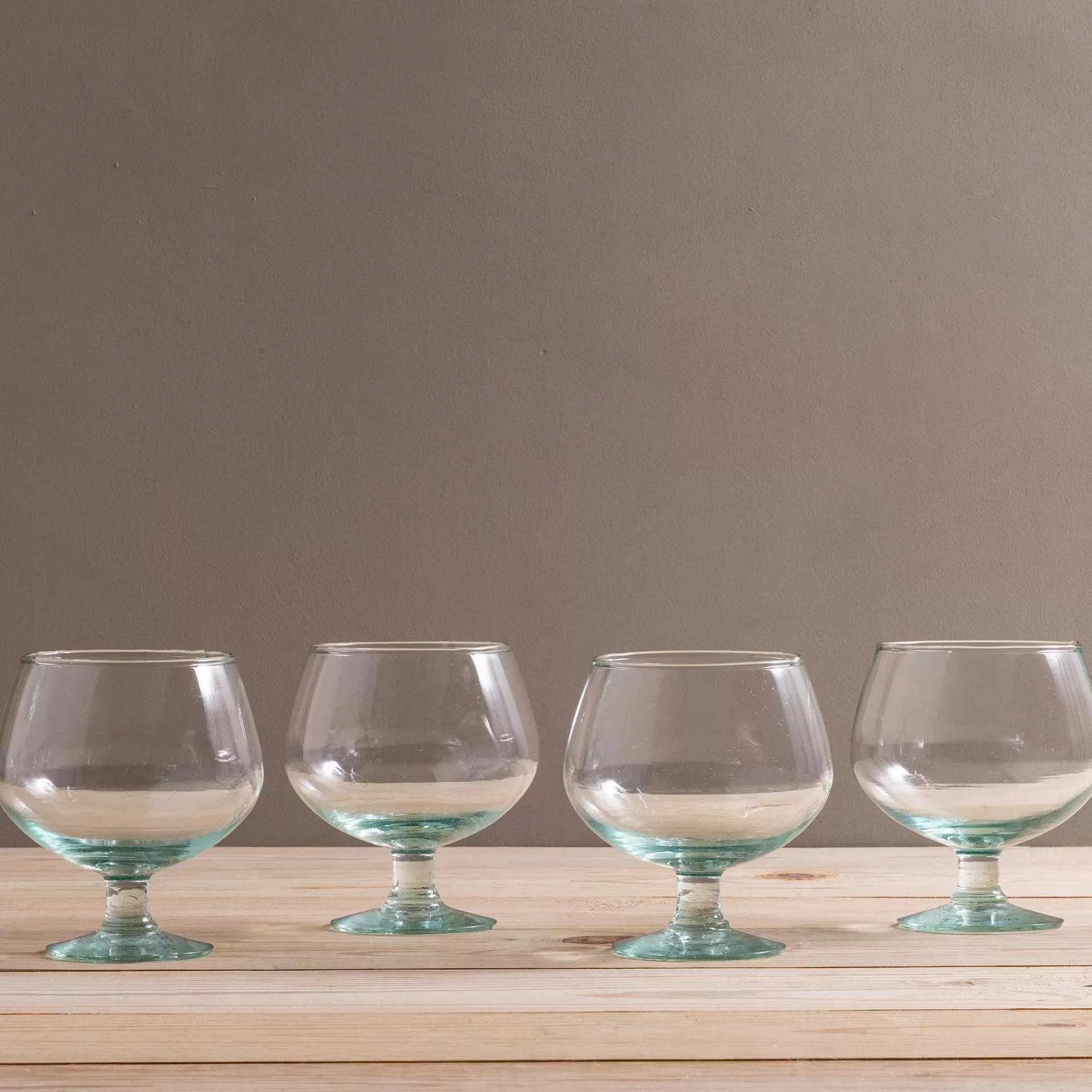 Be Home Cocktail Glassware<Premium Recycled Goblet, Set of 4