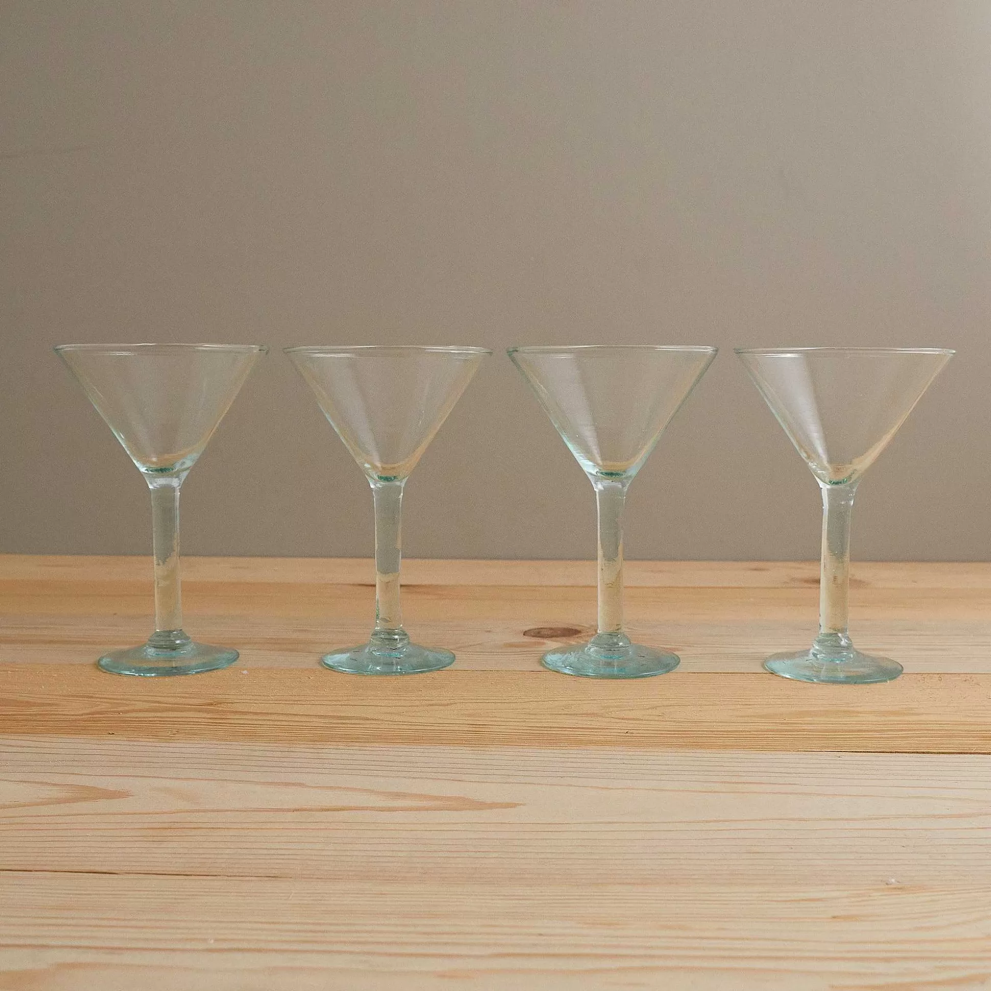 Be Home Cocktail Glassware<Premium Recycled Martini Glass, Set of 4