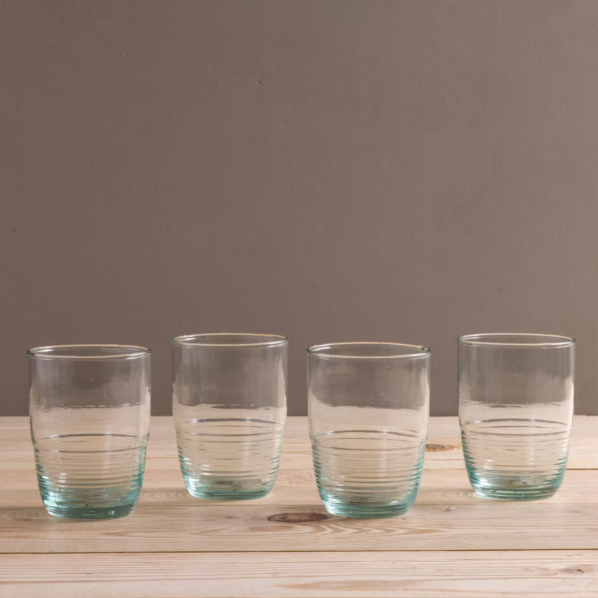 Premium Recycled Medium Ripple Tumbler, Set of 4^Be Home Hot