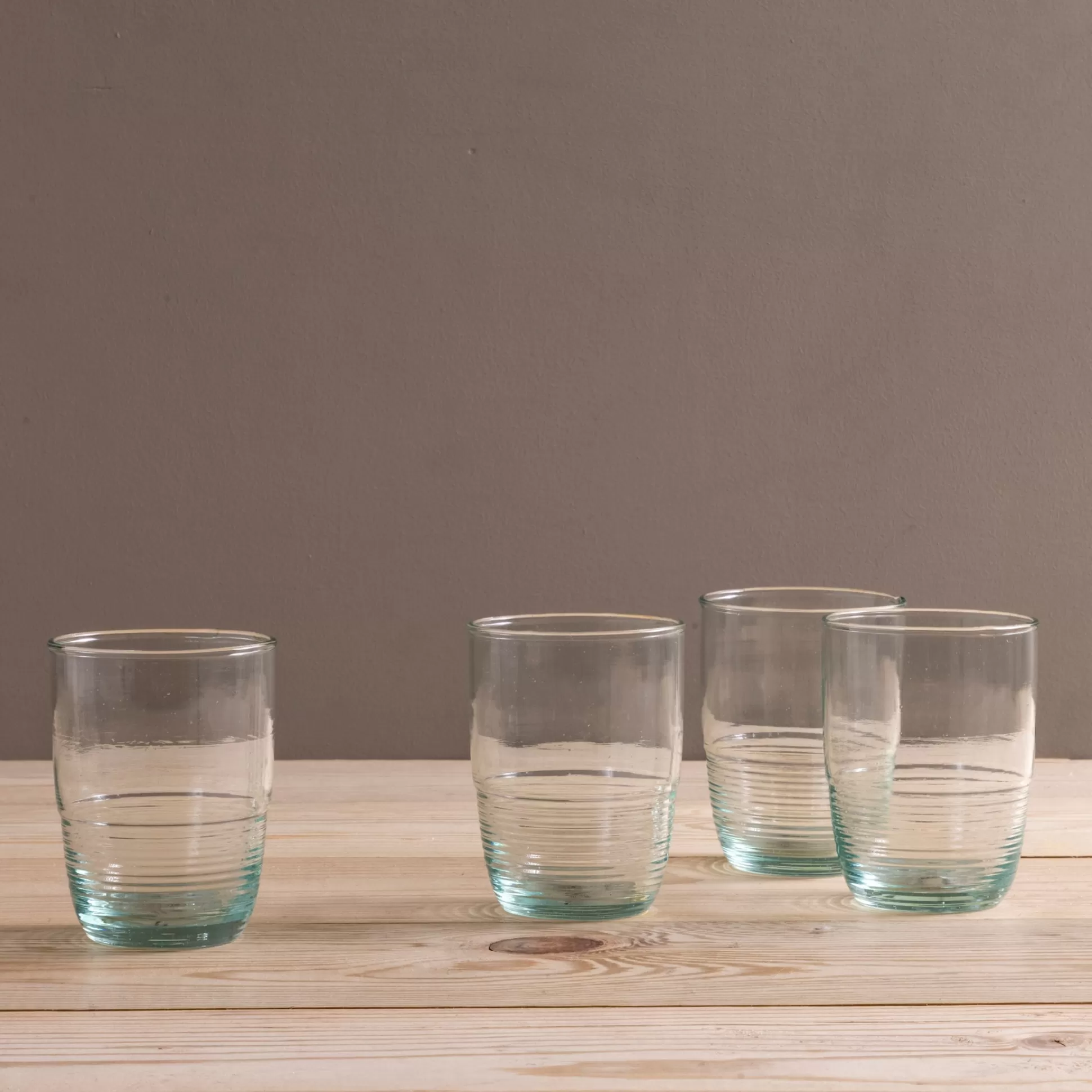 Premium Recycled Medium Ripple Tumbler, Set of 4^Be Home Hot