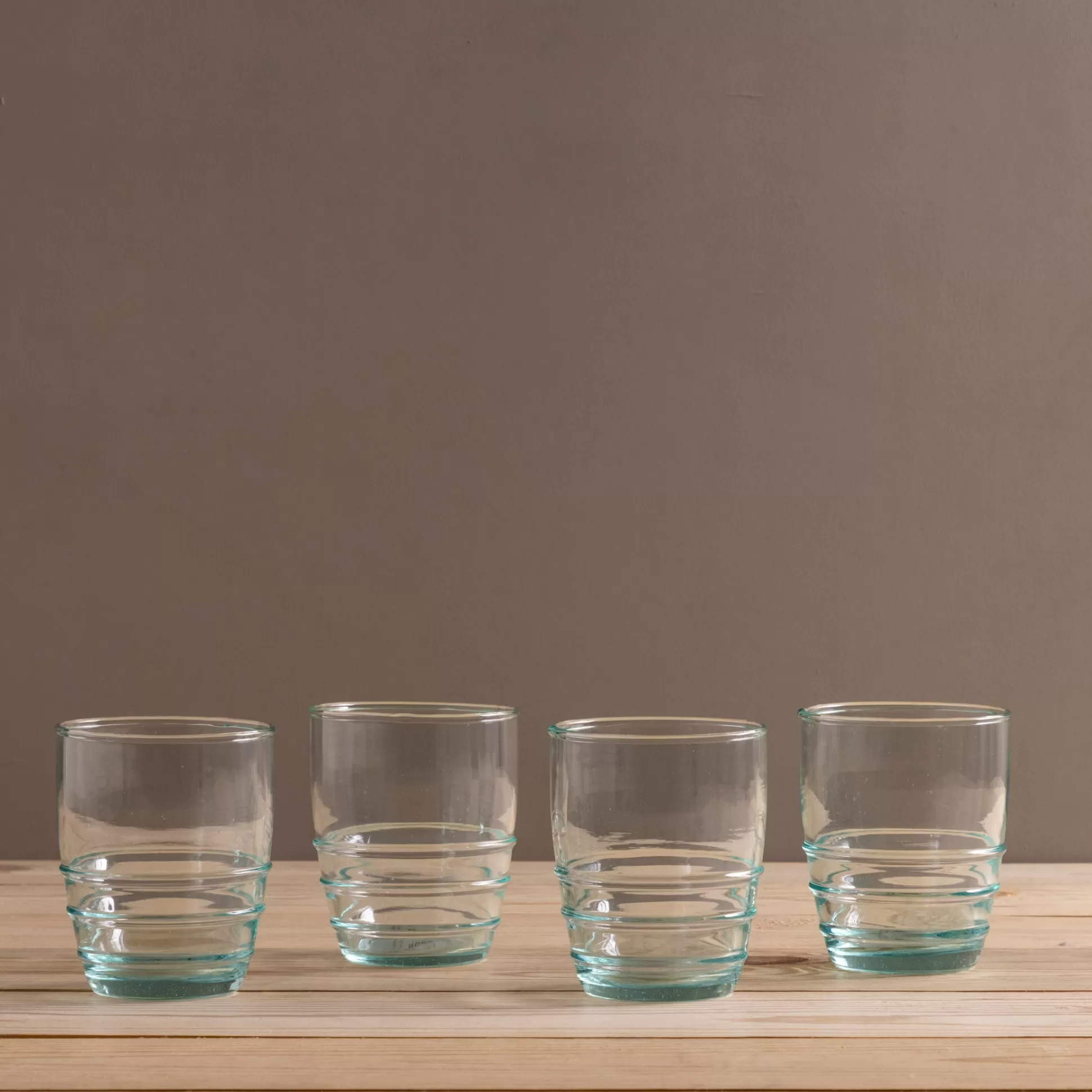 Premium Recycled Short Rings Tumbler, Set of 4^Be Home Hot