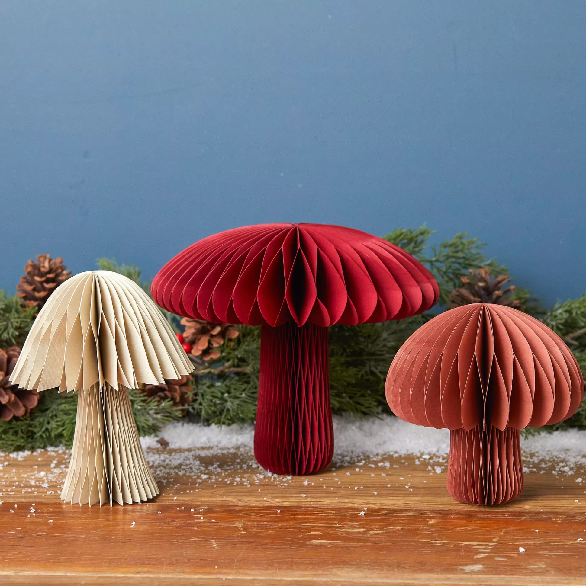 Recycled Paper Toadstool Mushroom^Be Home Outlet