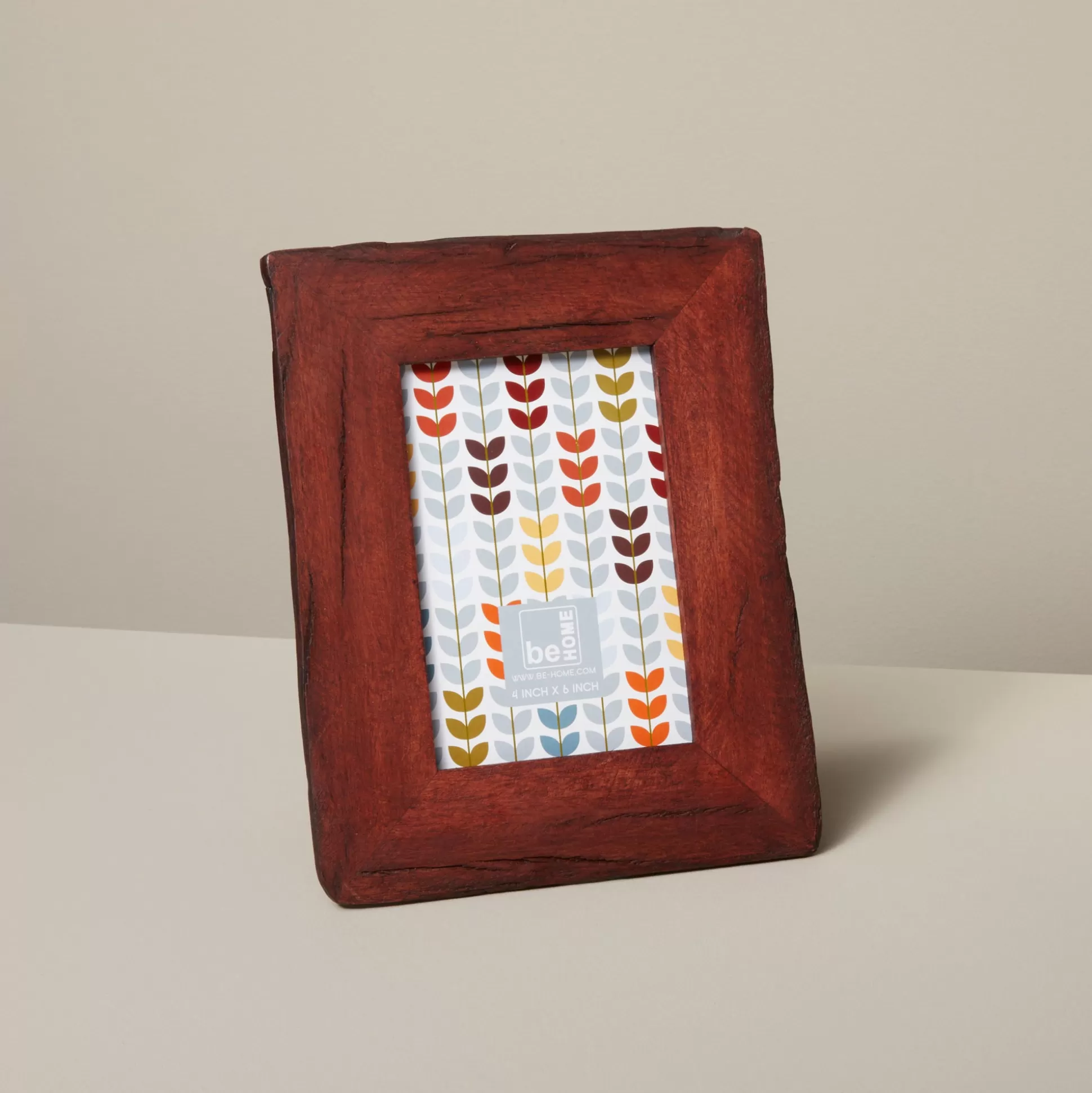 Red Reclaimed Wood Frame, 4" x 6"^Be Home Shop