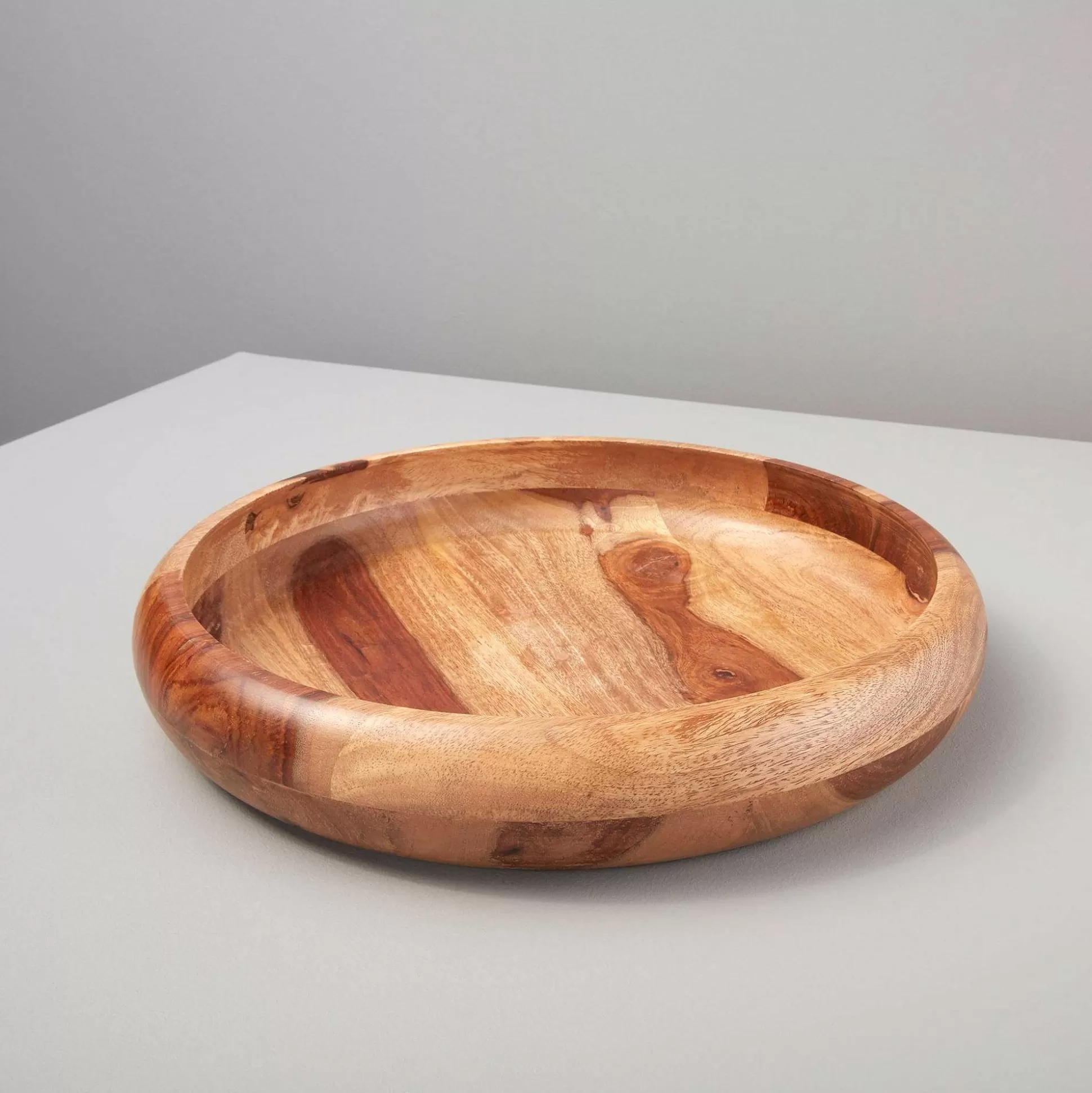 Be Home Wood Serving Bowls<Rosewood Low Bowl