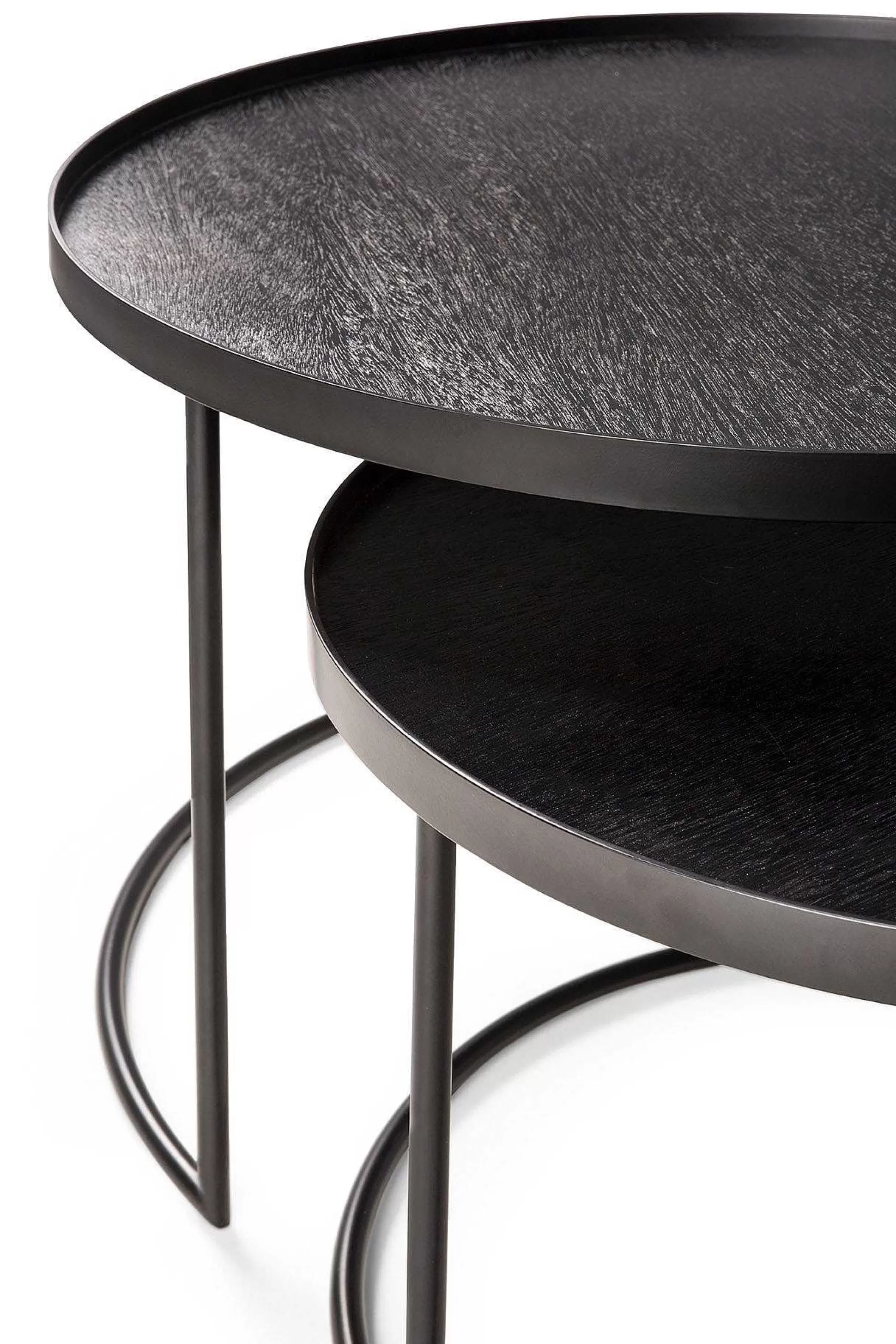 Be Home Tray Tables<Round Tray Coffee Table Set, S & L (Trays Not Included)