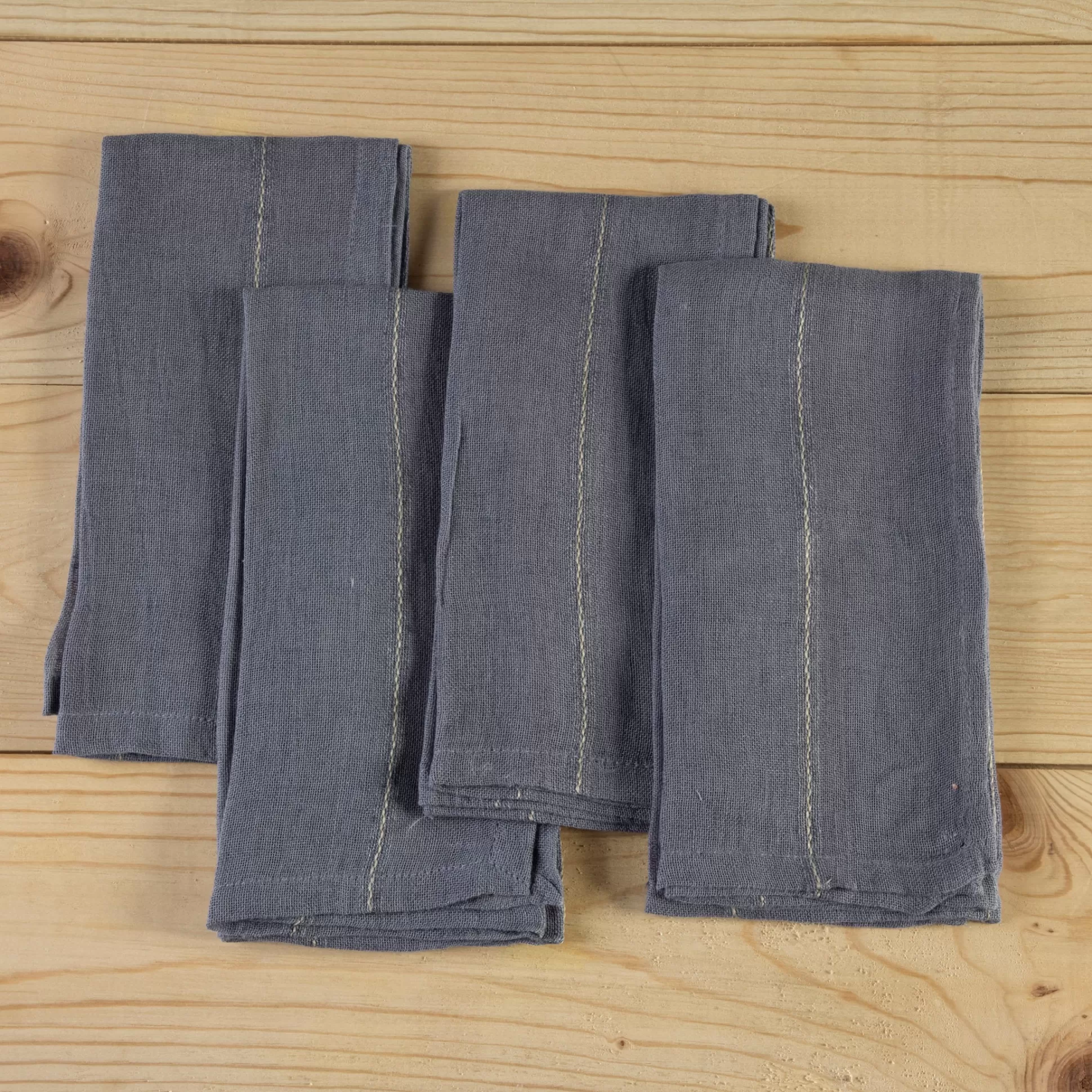 Rutherford Napkins, Set of 4, Navy^Be Home New