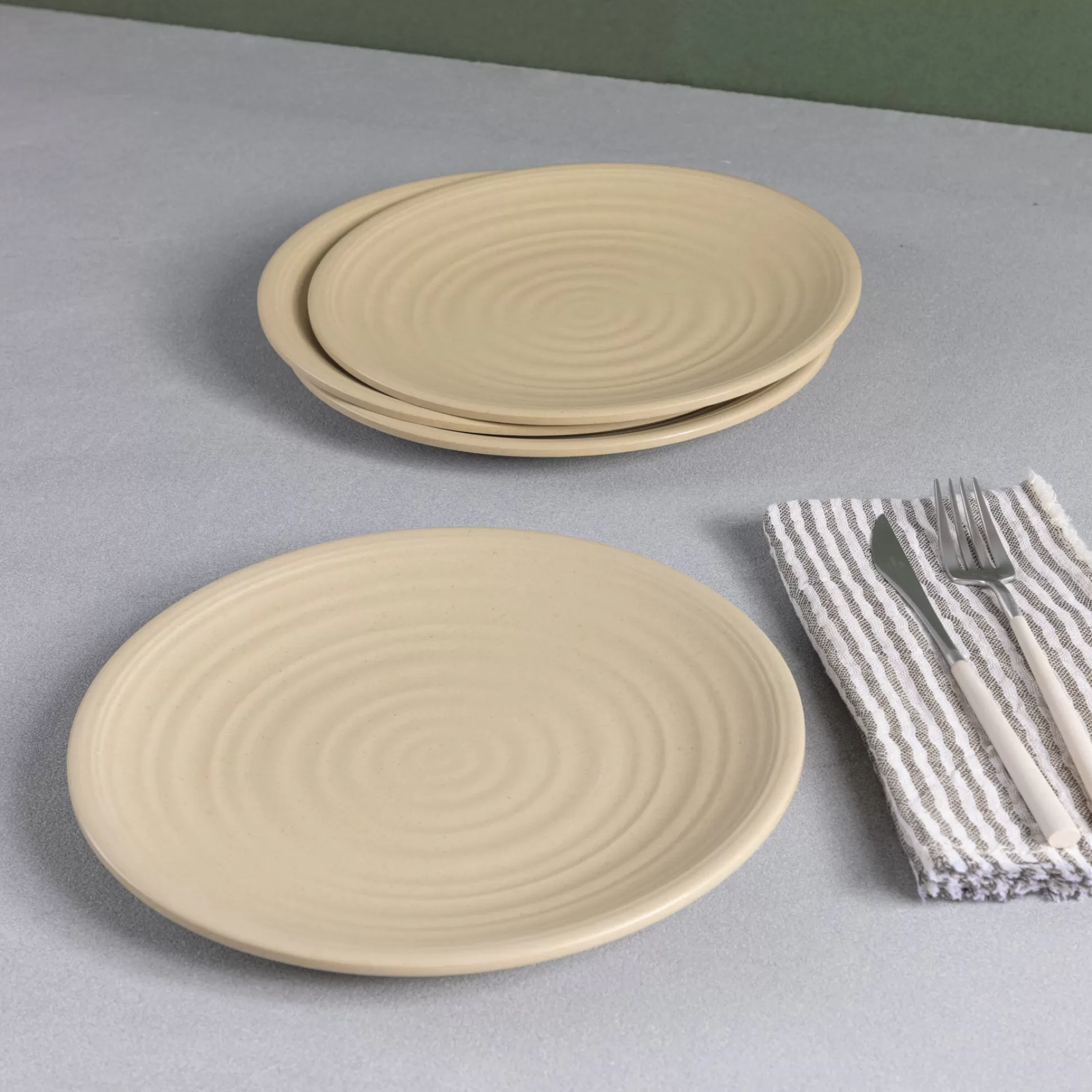 Sancha Organic Dinner Plate, Birch, Set of 4^Be Home Best Sale