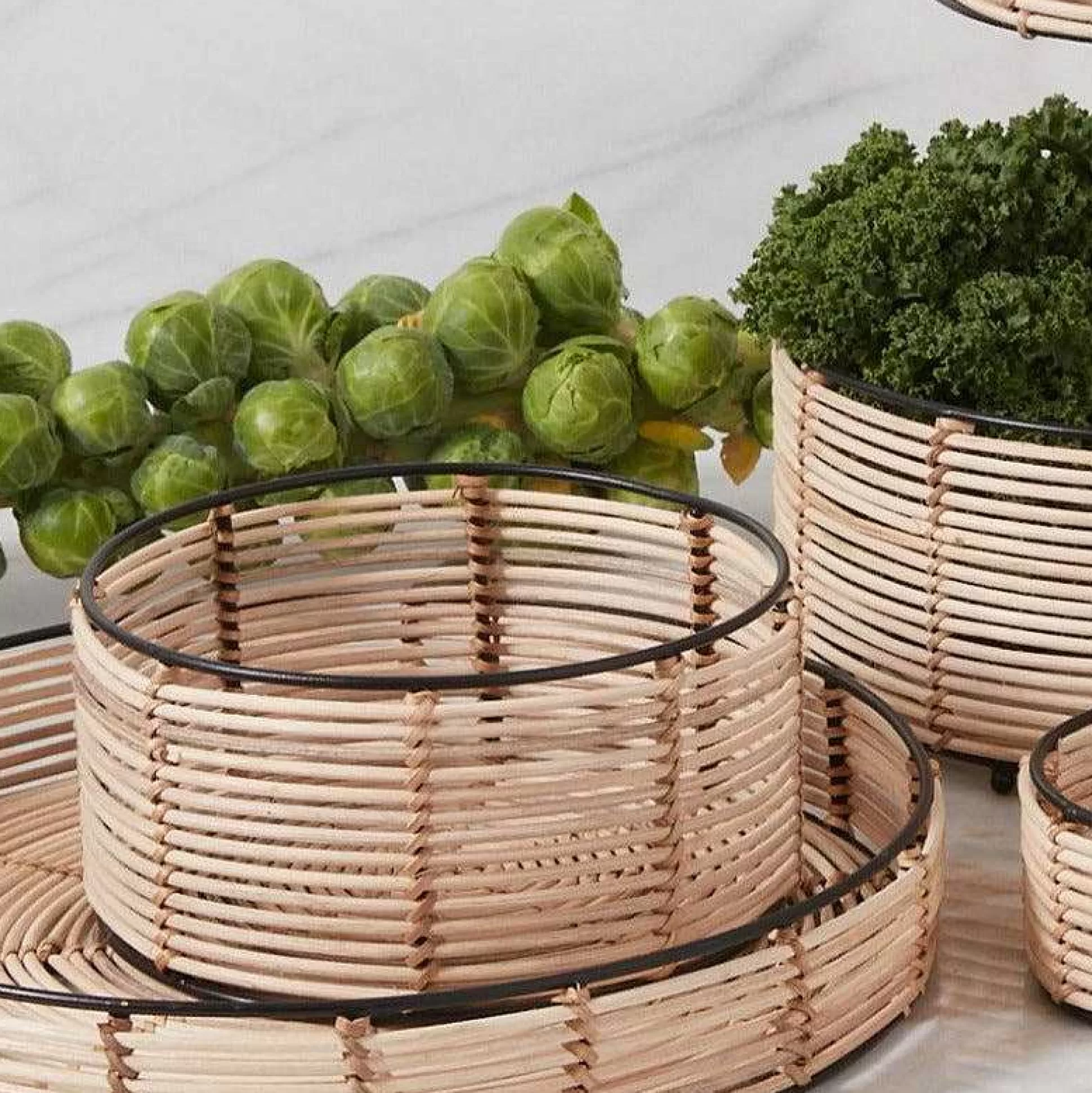 Be Home Food Baskets<Simla Cane Fruit Basket