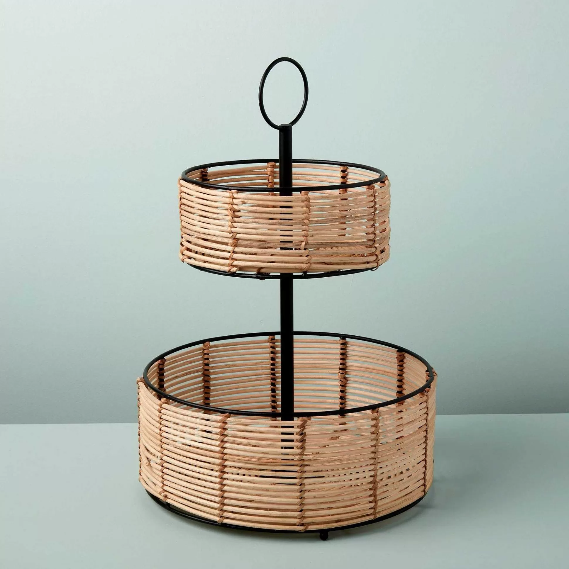 Be Home Food Baskets<Simla Cane Tiered Basket