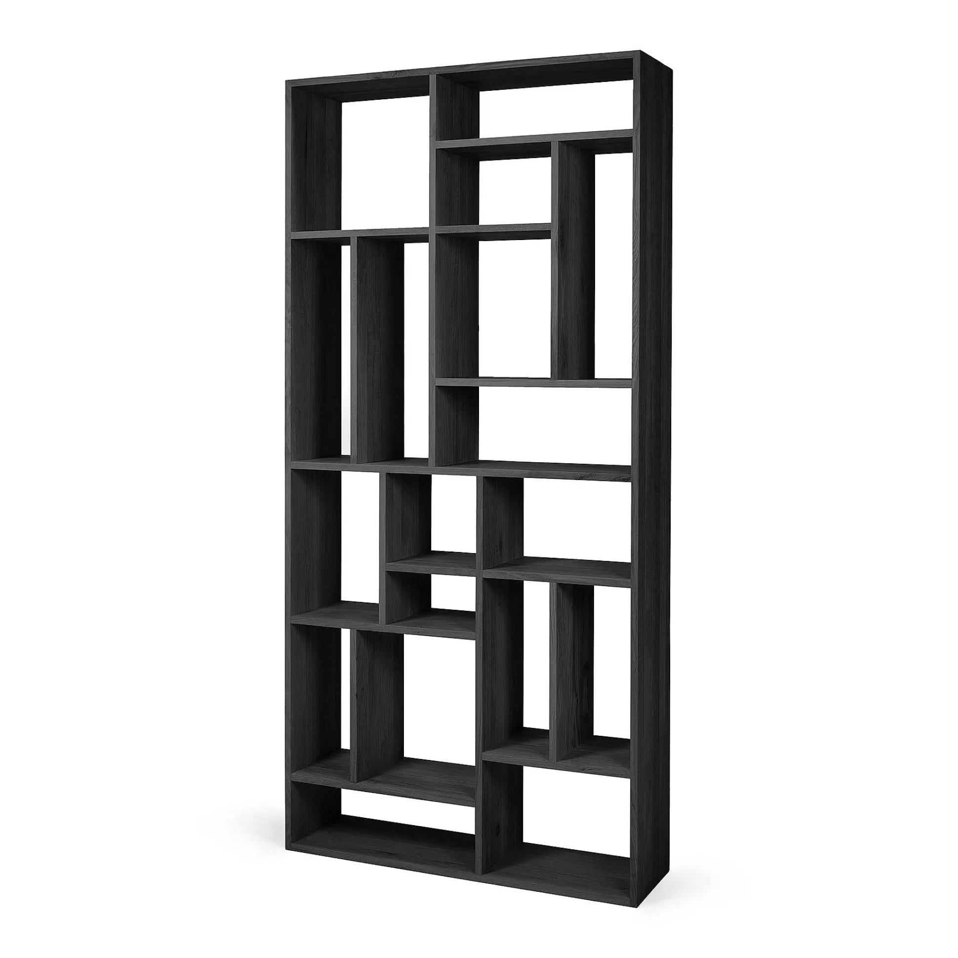 Be Home Shelving<Solid Black Oak M Rack, Large