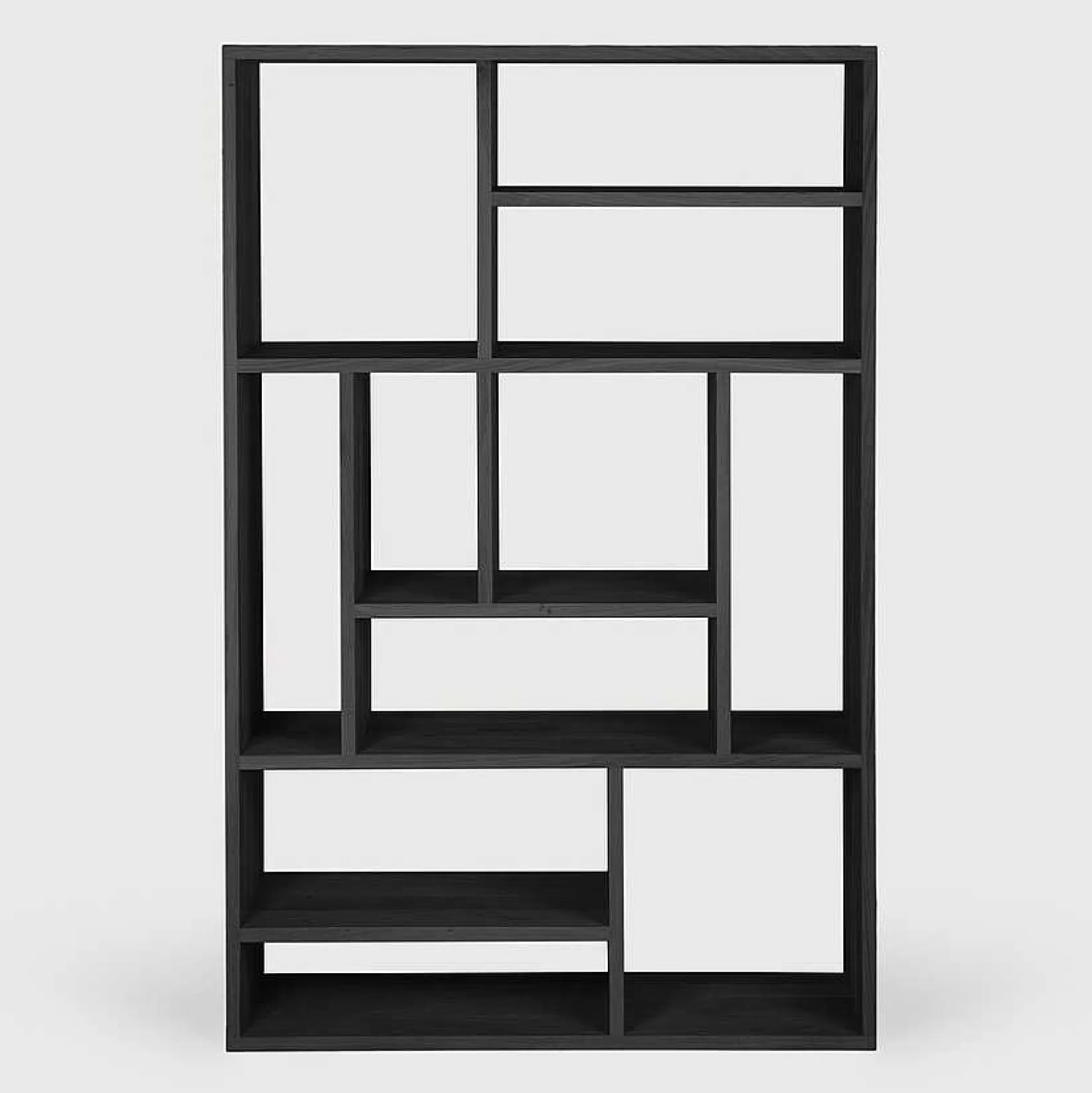 Be Home Shelving<Solid Black Oak M Rack, Small