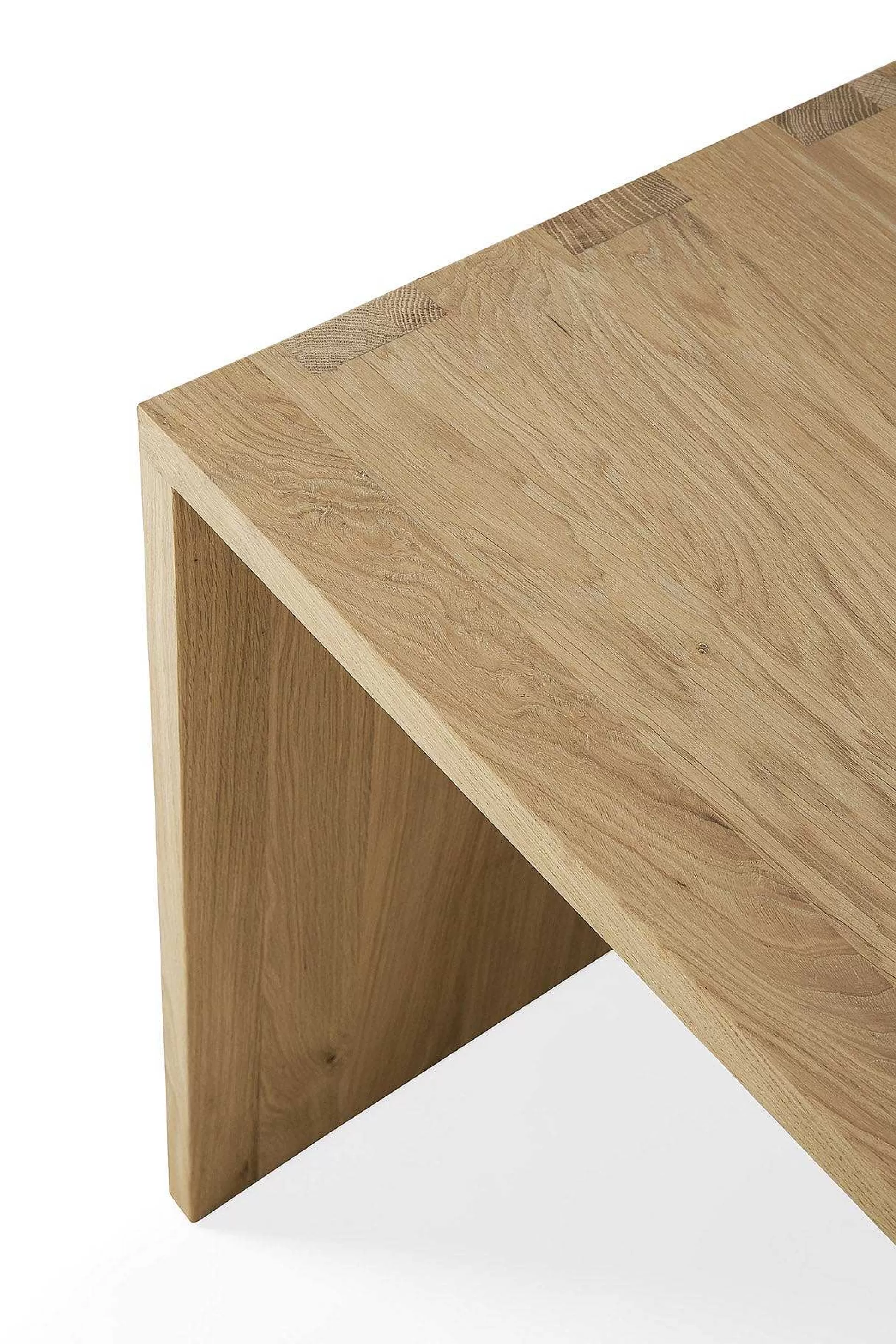 Be Home Desks<Solid Oak U Desk, 55.5"