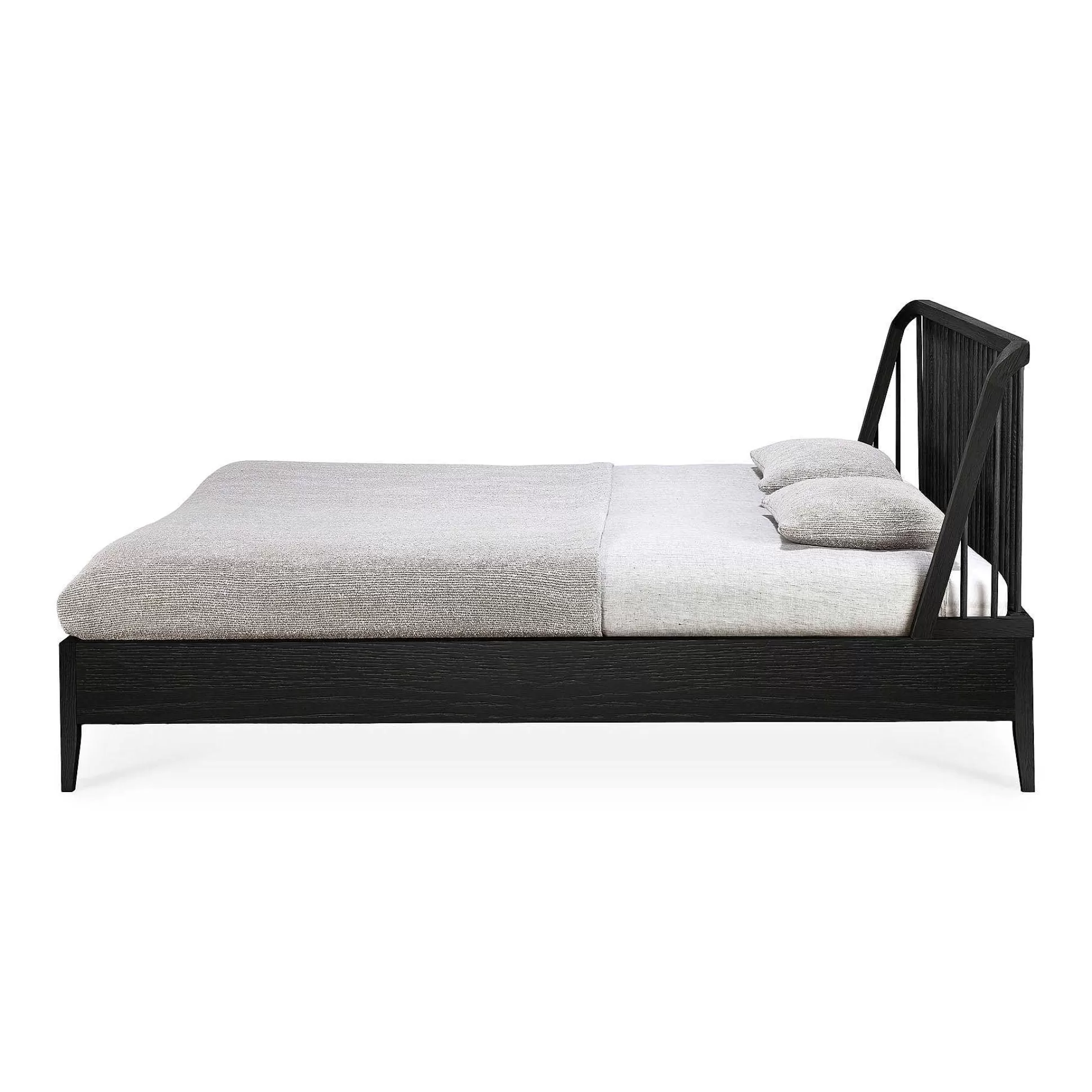 Be Home Beds<Spindle Solid Black Oak Bed, King