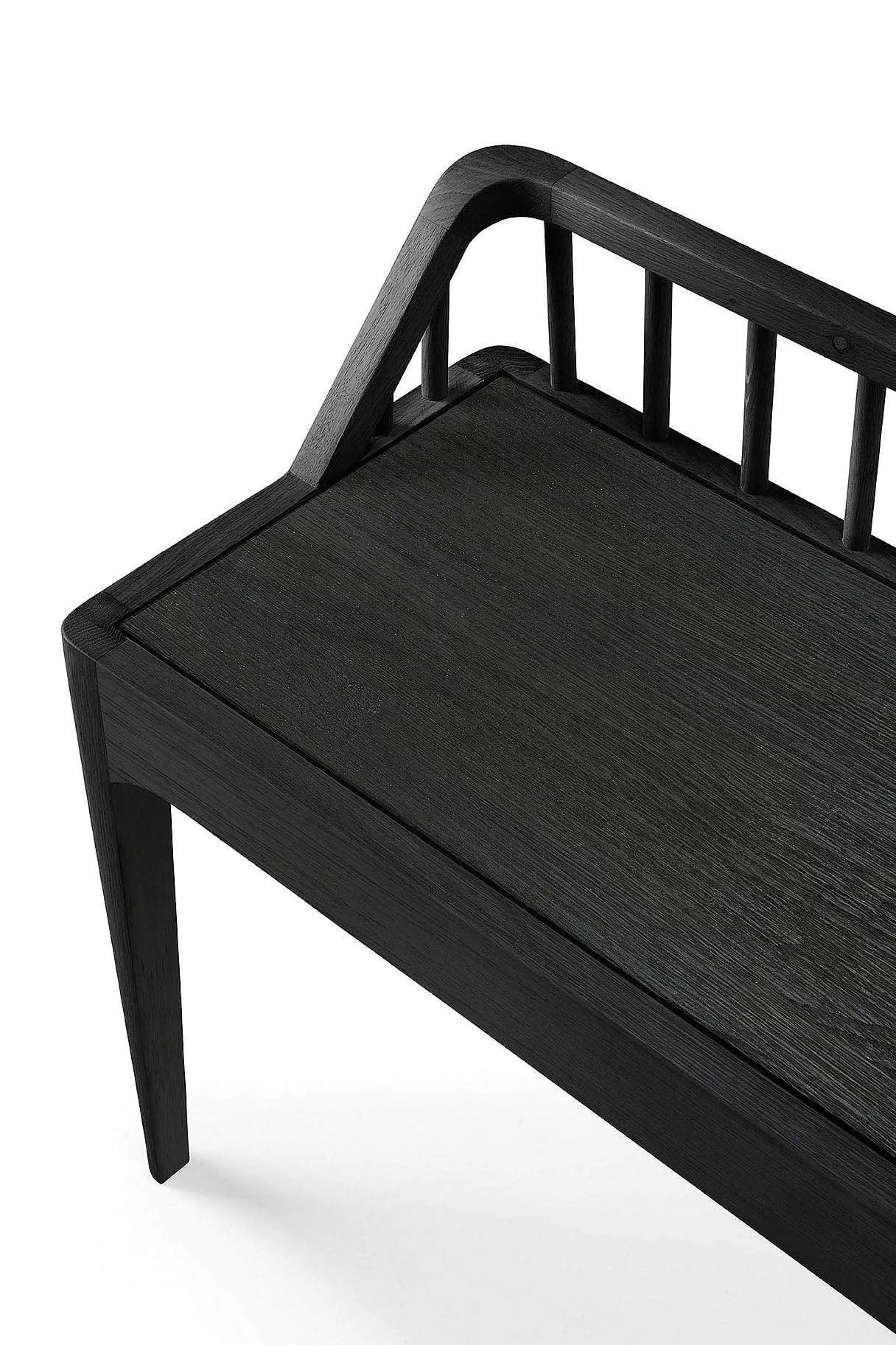 Be Home Benches<Spindle Solid Black Oak Bench