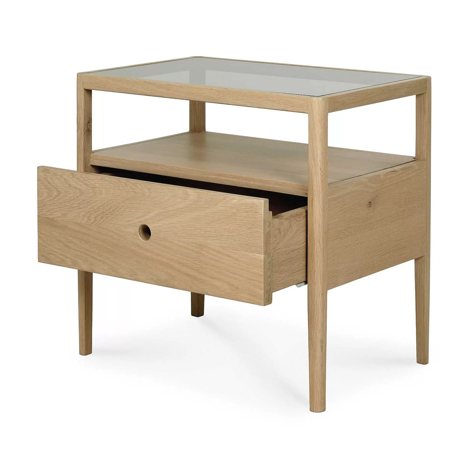 Be Home Bedside Tables<Spindle Solid Oak Bedside Table