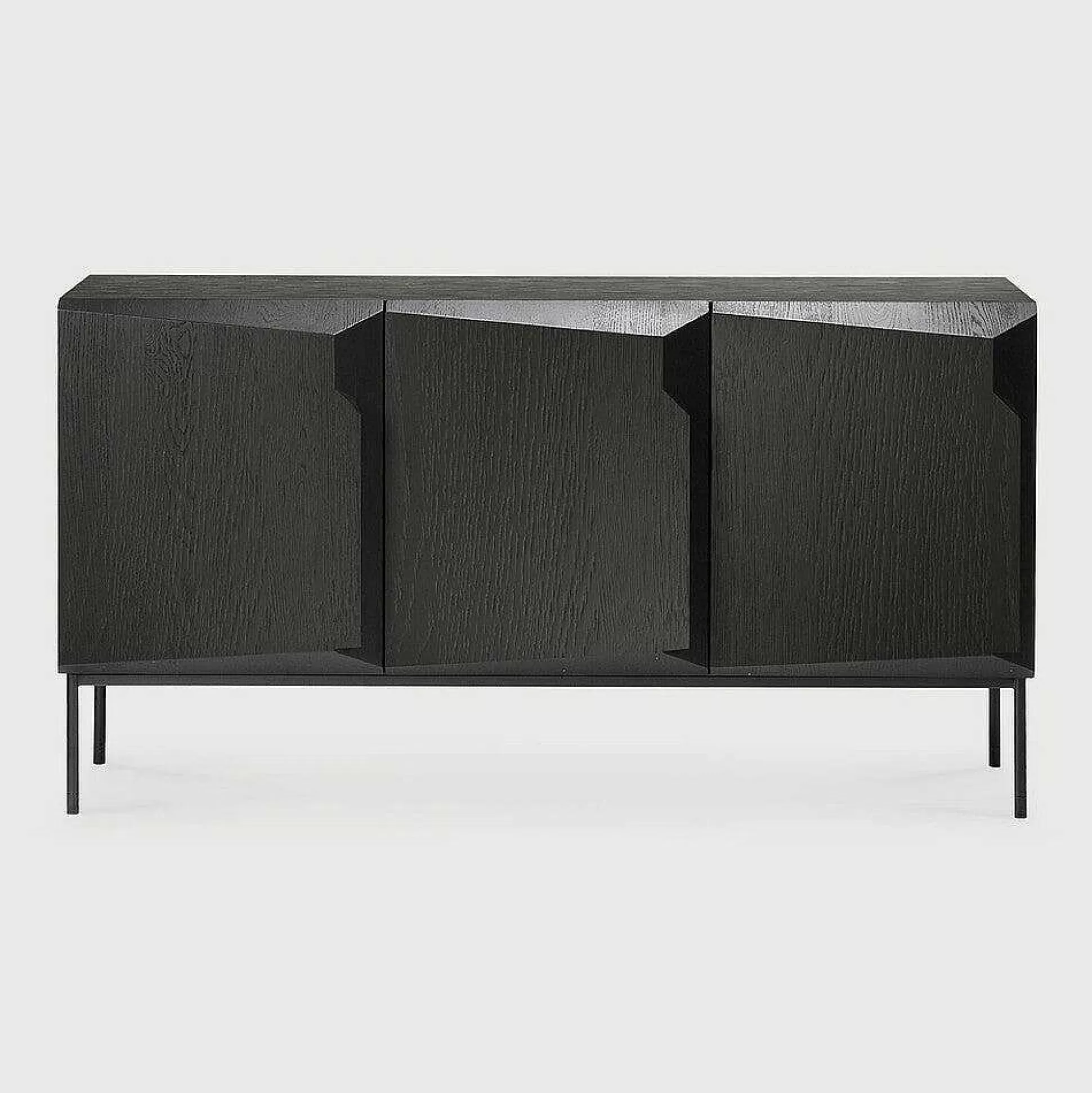 Be Home Sideboards<Stairs Black Oak Sideboard, 3 Doors