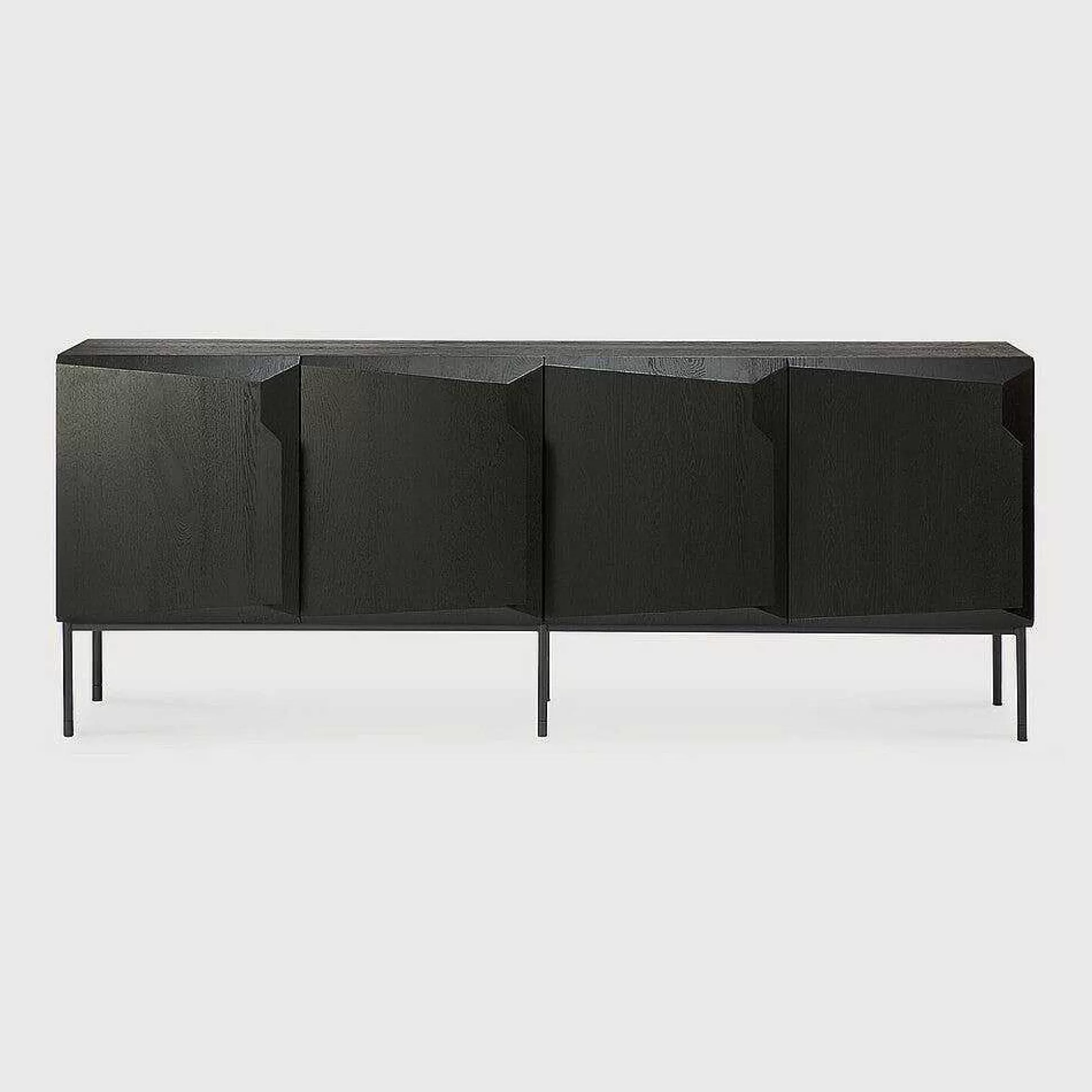 Be Home Sideboards<Stairs Black Oak Sideboard, 4 Doors