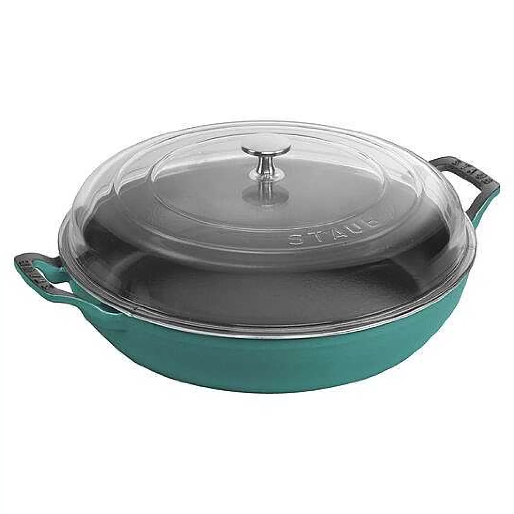 Be Home Cookware<Staub 12" Braiser with Glass Lid, 3.5qt, Turquoise