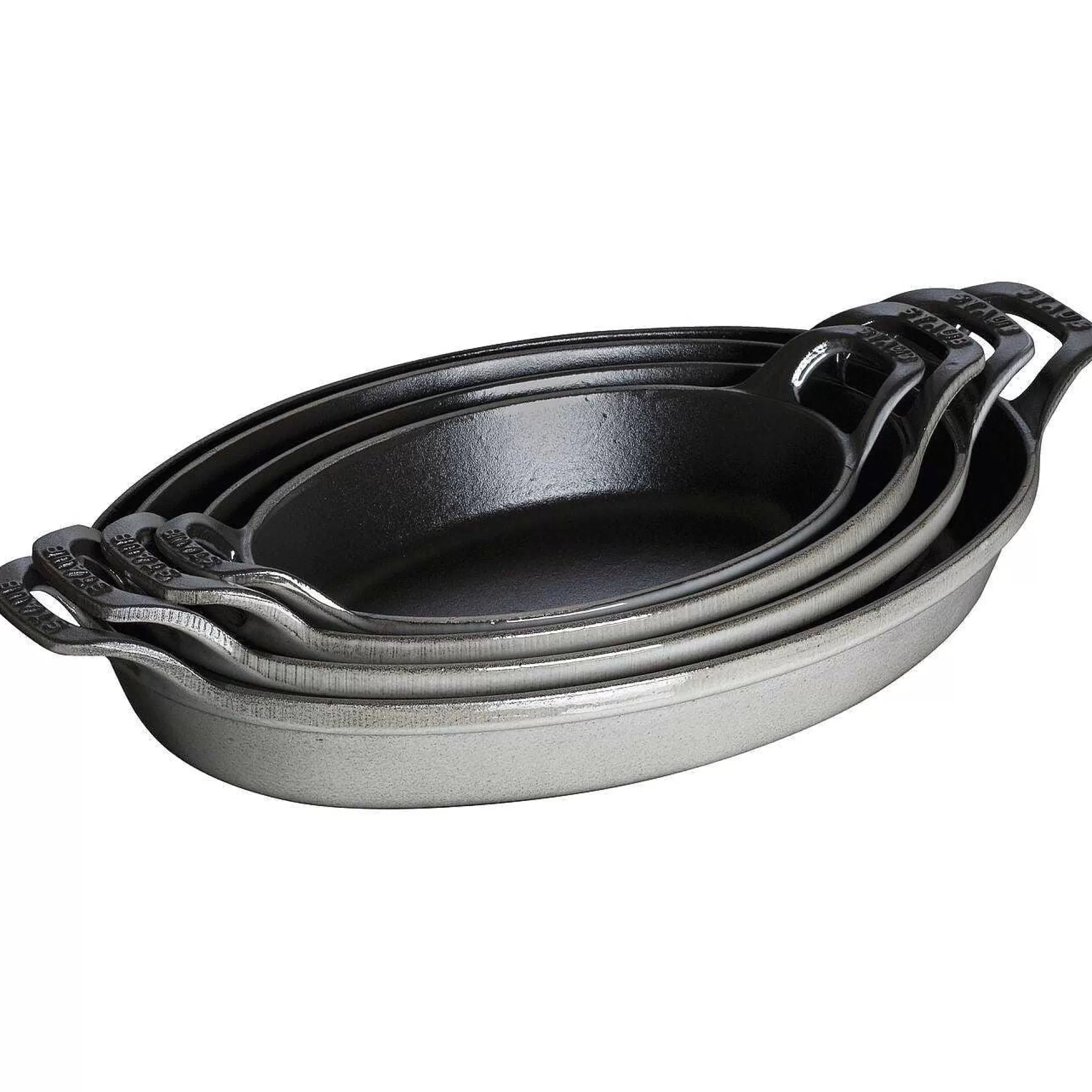 Be Home Bakeware<Staub Oval Baking Dish, 12.5", Graphite Grey