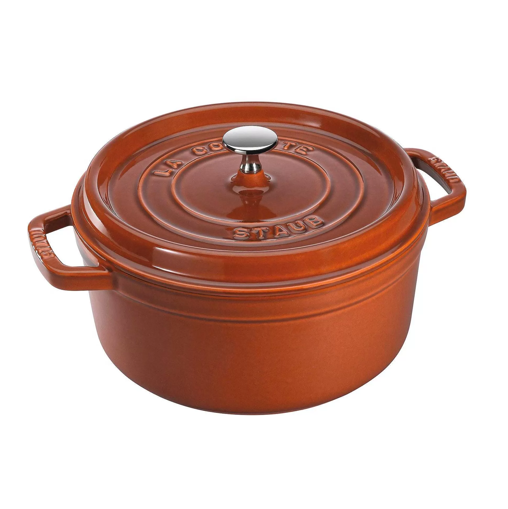 Be Home Cookware<Staub Round Cocotte, 4qt, Burnt Orange