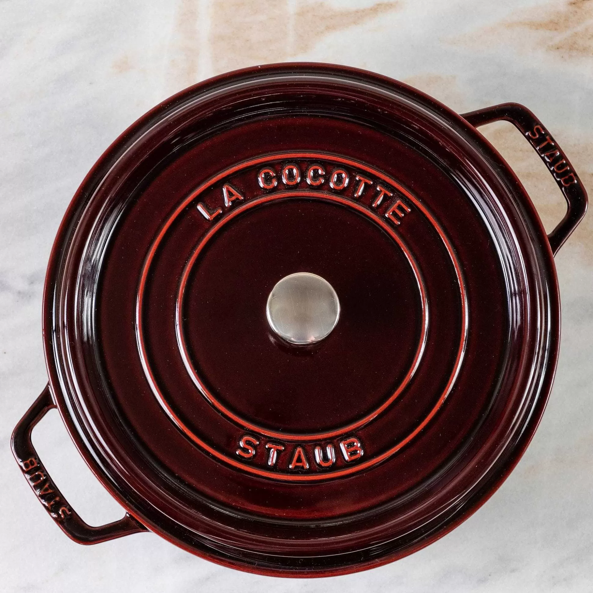 Be Home Cookware<Staub Round Cocotte, 5.5qt, Grenadine