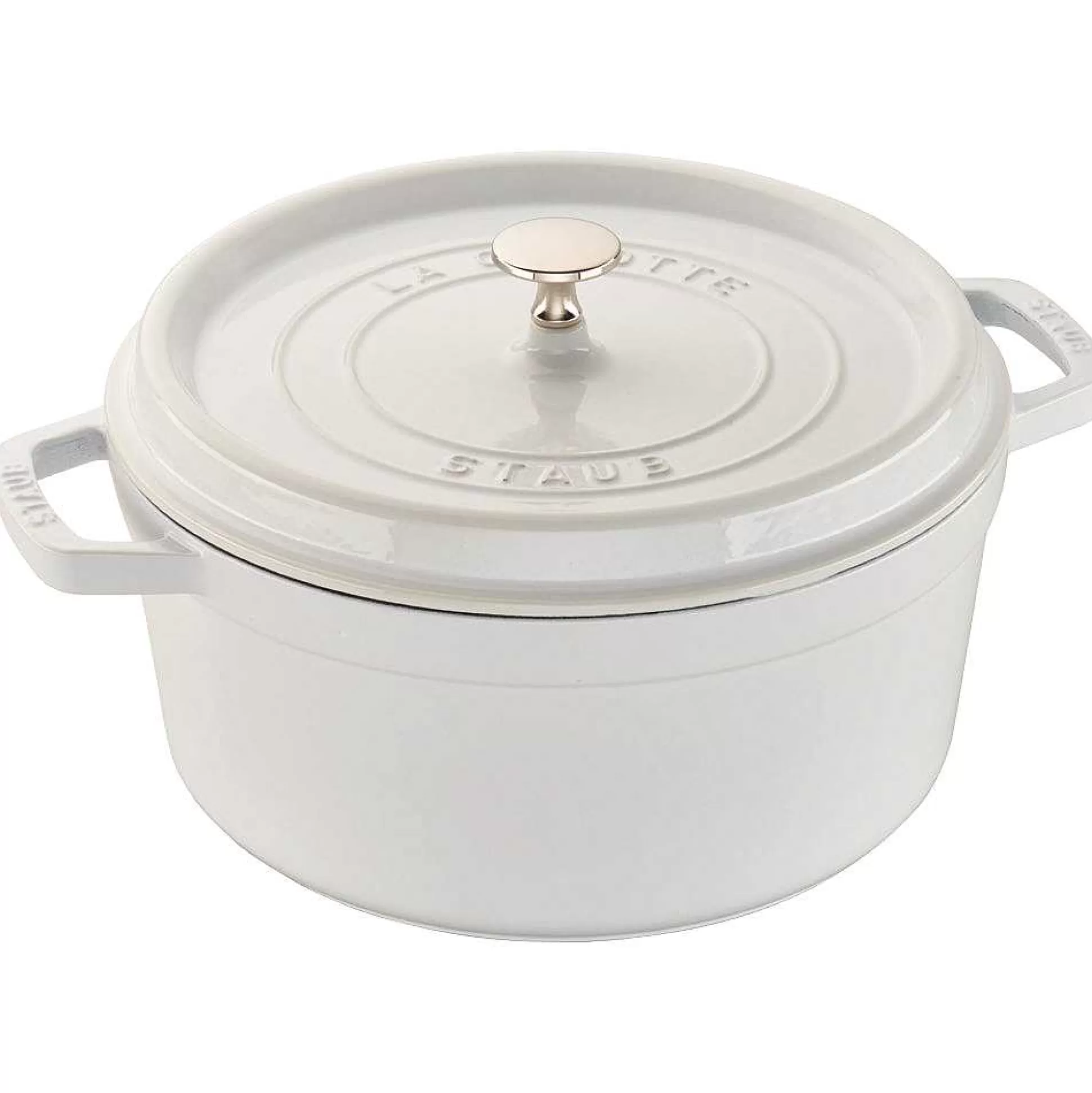 Be Home Cookware<Staub Round Cocotte, 7qt, White