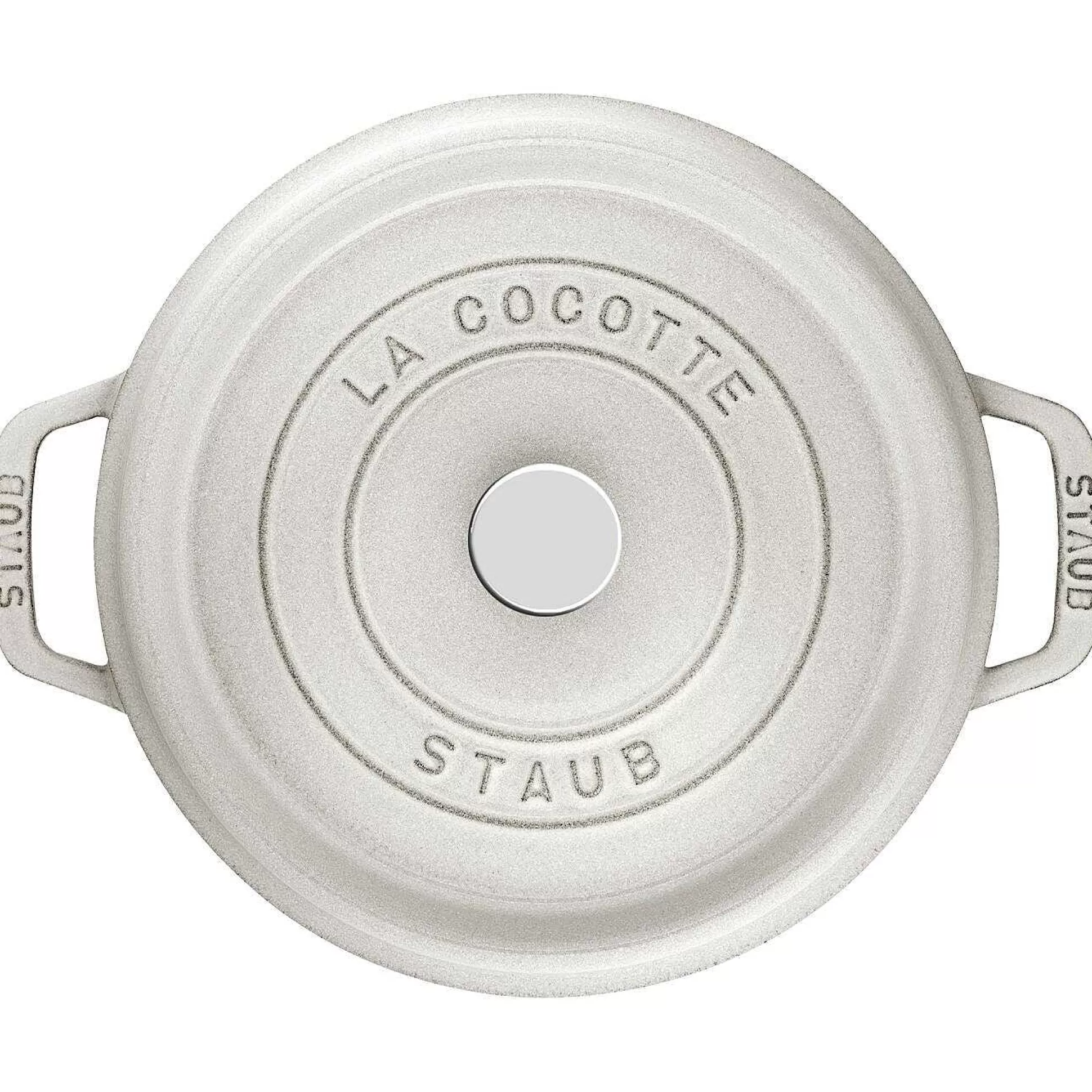 Be Home Cookware<Staub Round Cocotte, 7qt, White Truffle