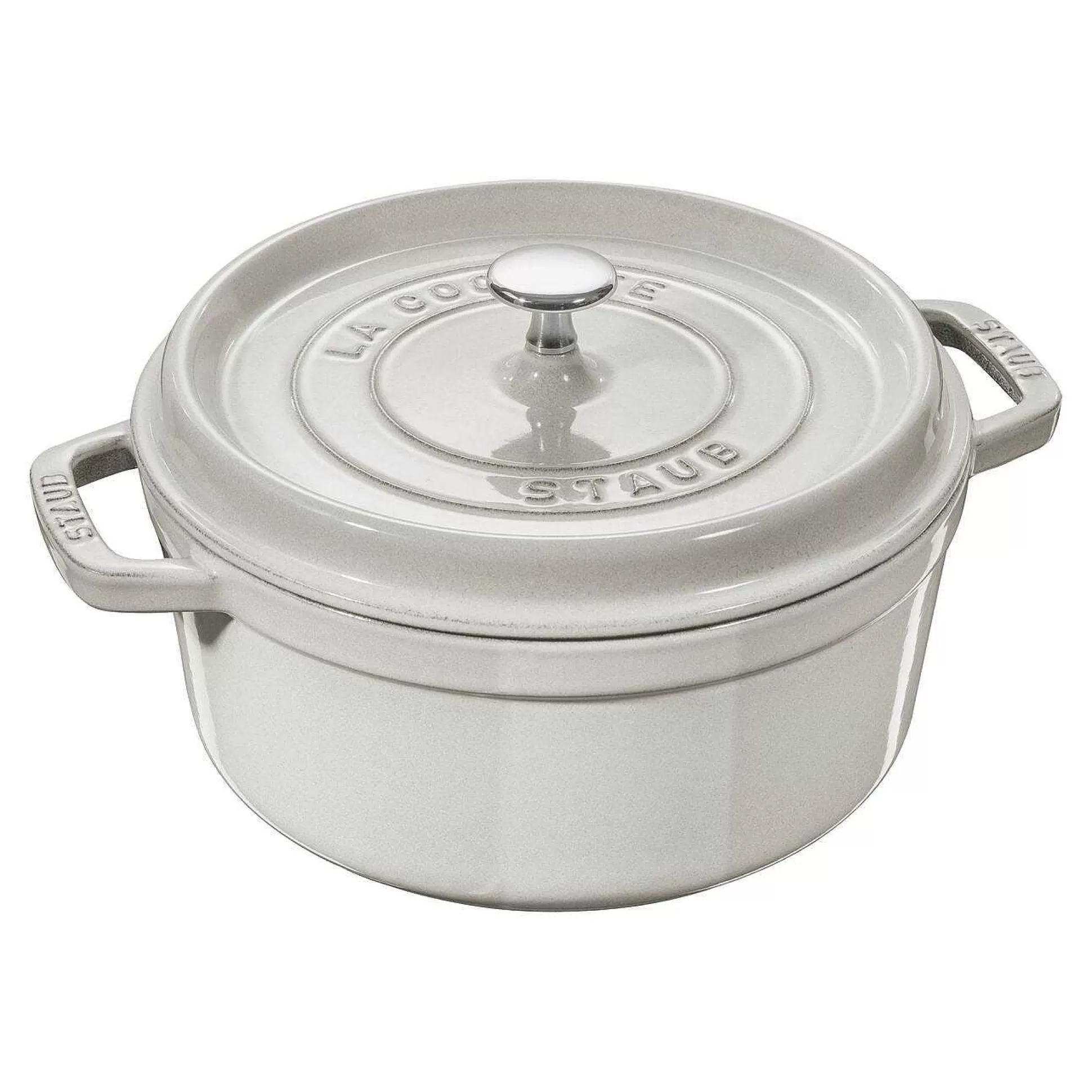 Be Home Cookware<Staub Round Cocotte, 5.5qt, White Truffle