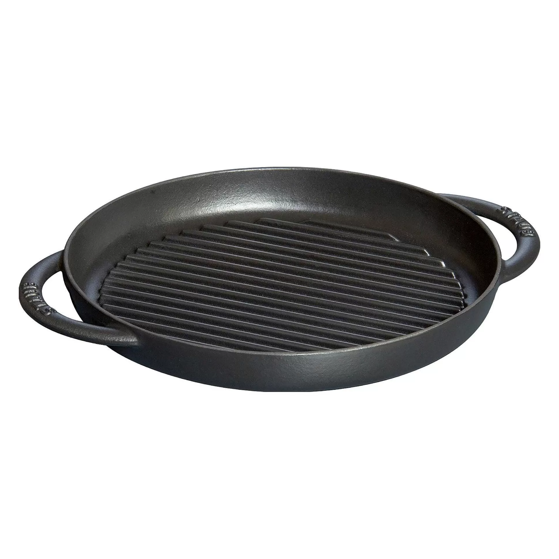 Be Home Cookware<Staub Round Double Handle Pure Grill, 10", Black