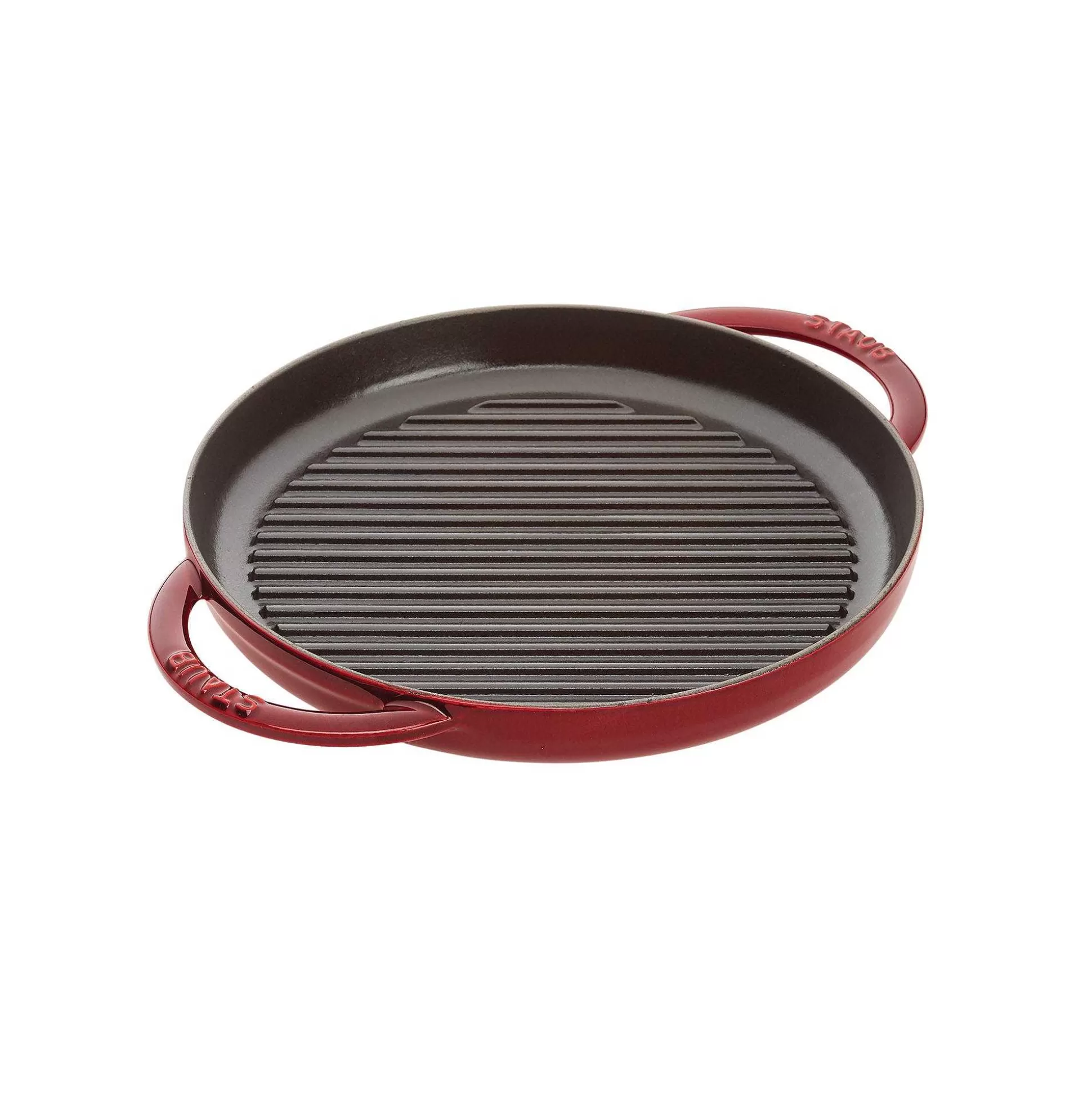 Be Home Let's Cook Sale<Staub Round Double Handle Pure Grill, 10", Grenadine