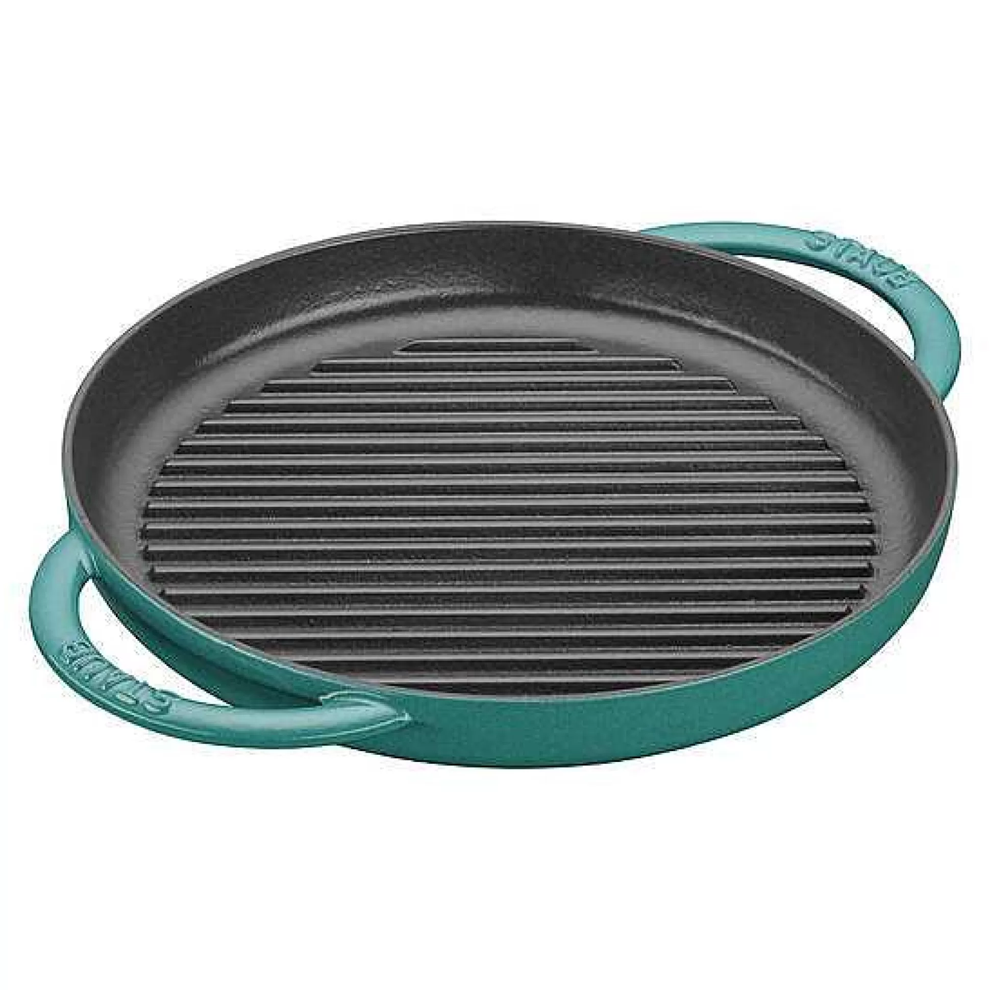 Be Home Let's Cook Sale<Staub Round Double Handle Pure Grill, 10", Turquoise