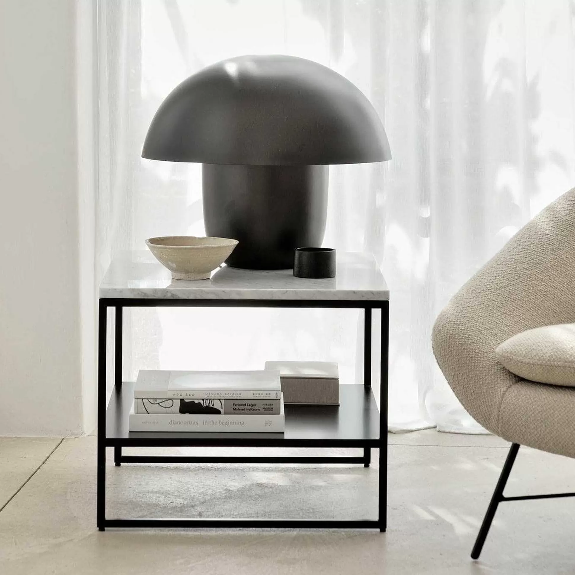 Be Home Side Tables<Stone Side Table, White Carrara Marble