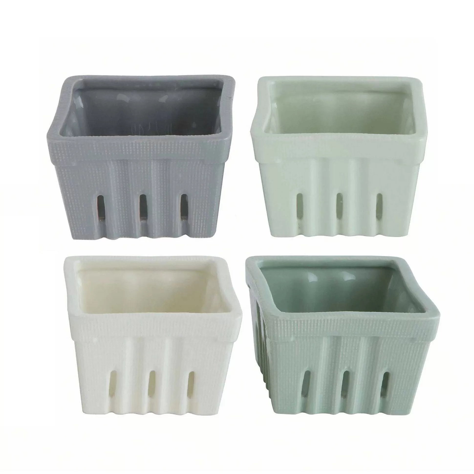 Be Home Food Baskets<Stoneware Berry Basket, Set of 4