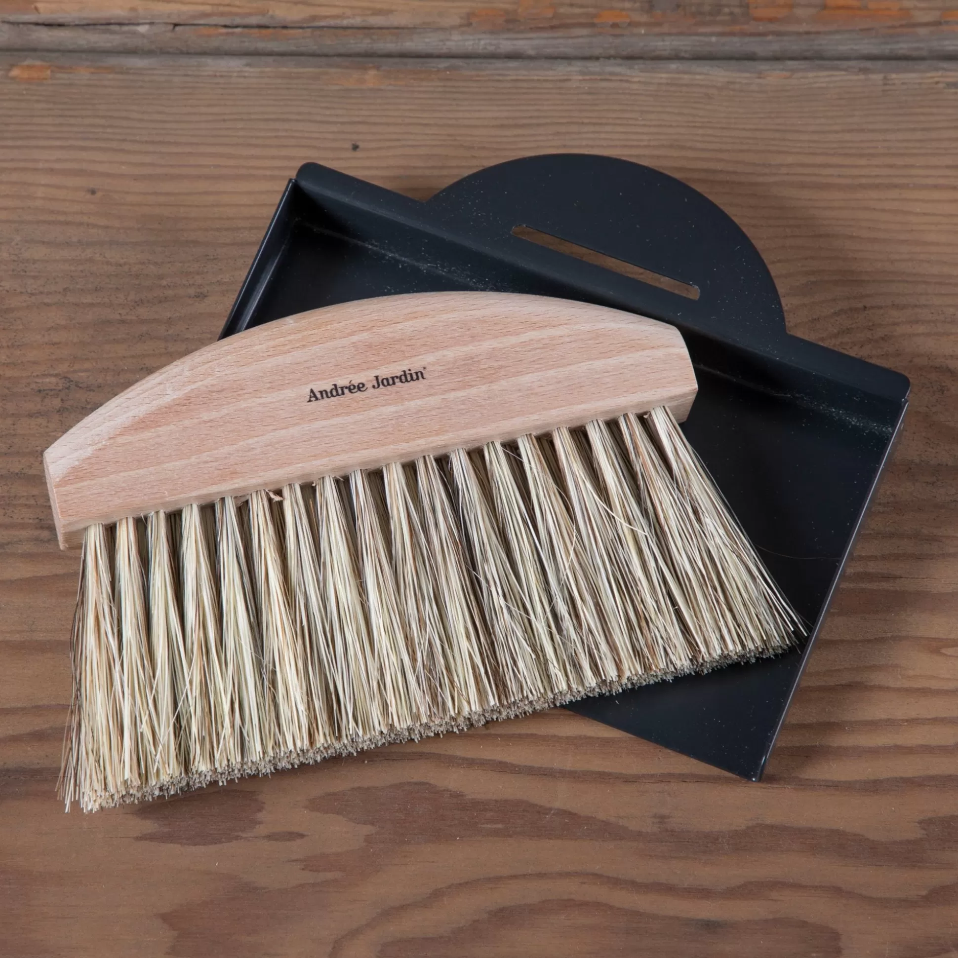 Table Brush and Dustpan Set, Black^Be Home Discount