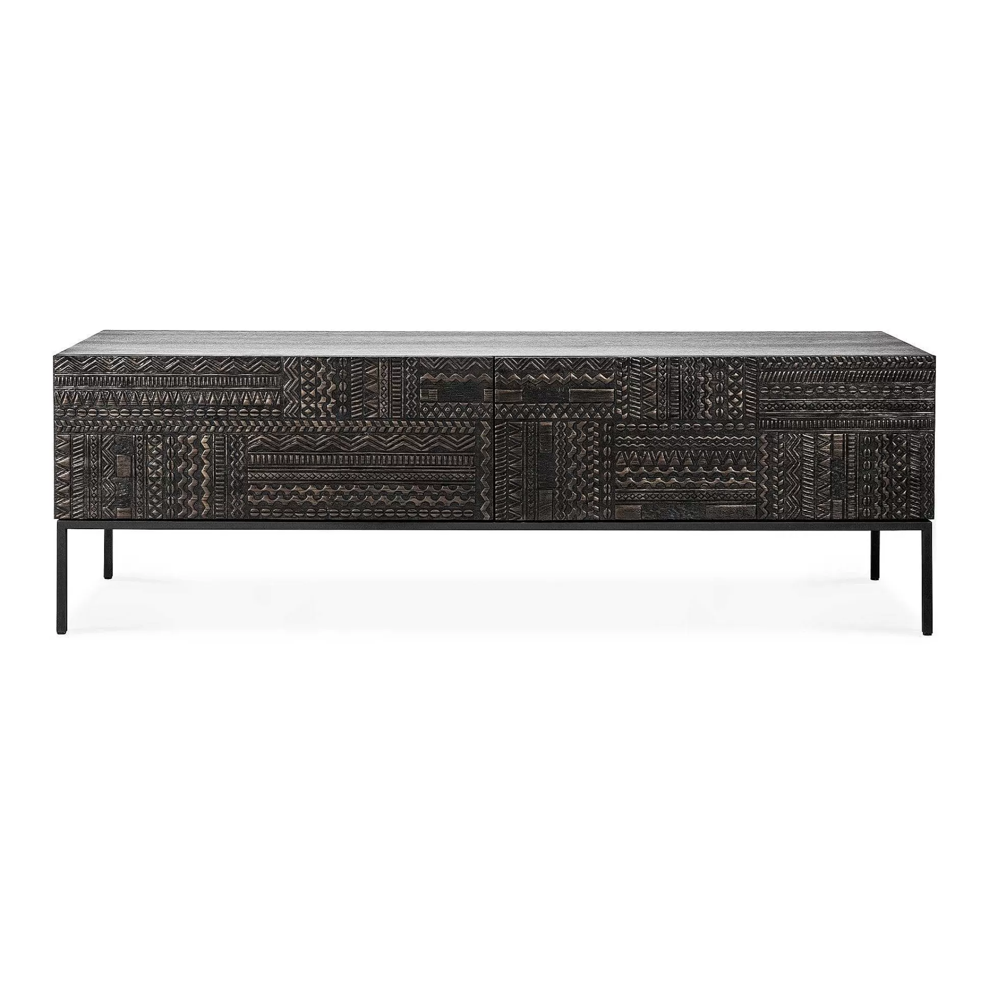 Be Home Media Consoles<Tabwa Black Teak Media Console, 63"