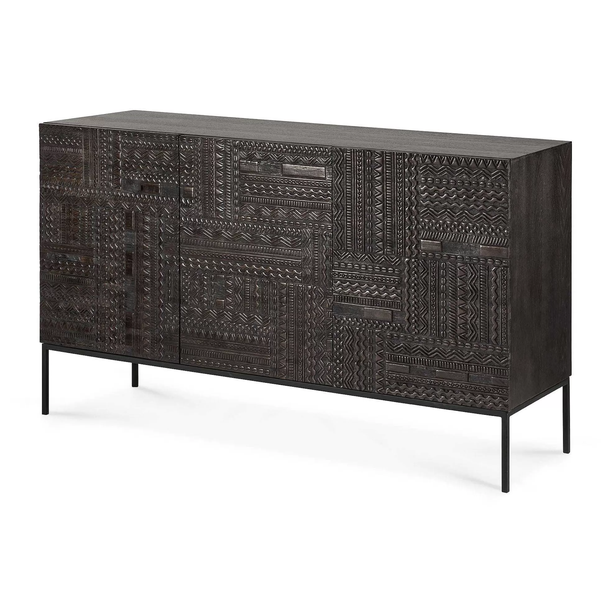 Be Home Sideboards<Tabwa Black Teak Sideboard, 3 Doors