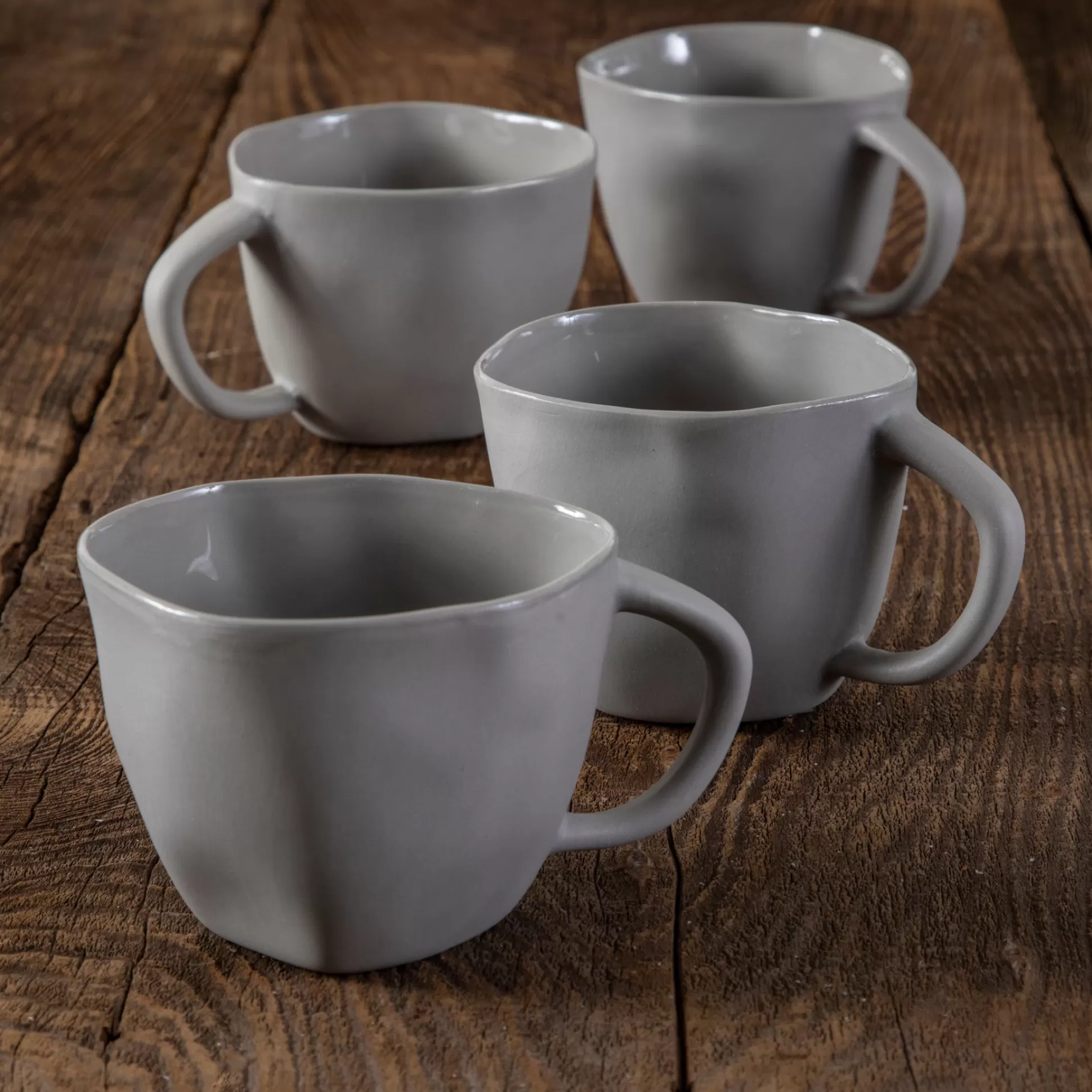 Tam Stoneware Cappuccino Cup, Sterling, Set of 4^Be Home Cheap