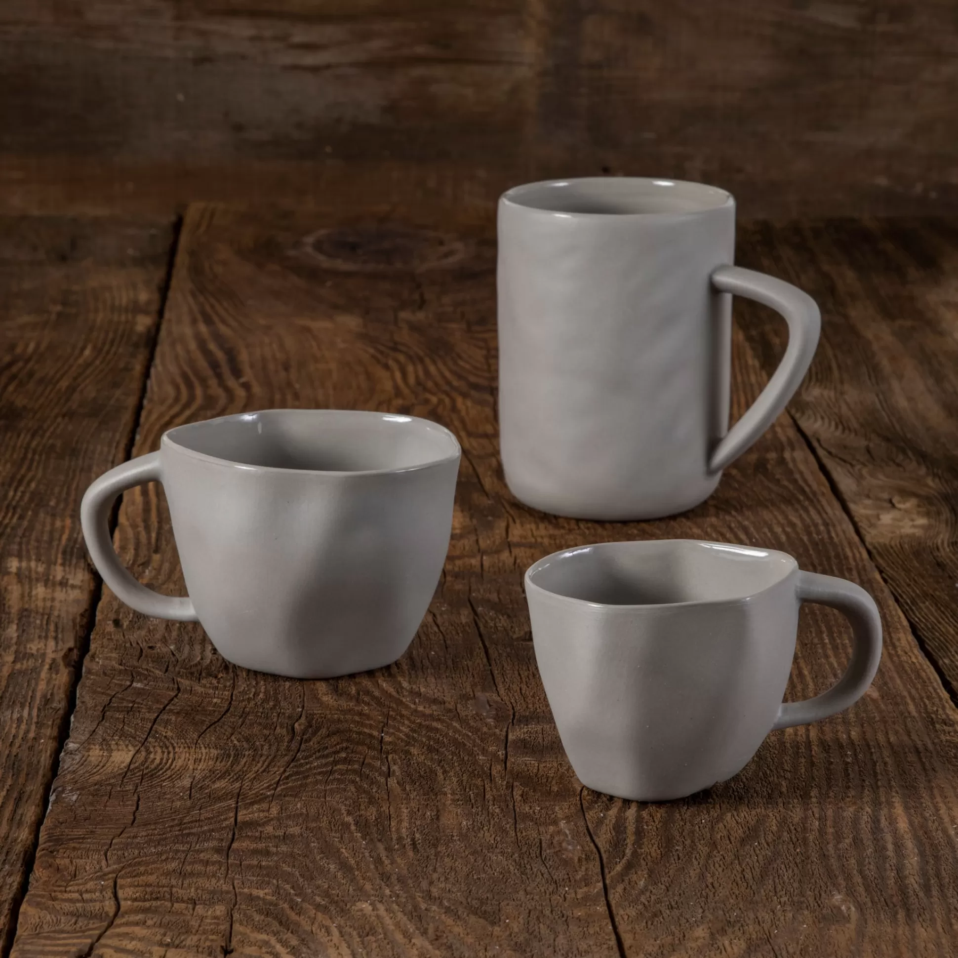 Tam Stoneware Cappuccino Cup, Sterling, Set of 4^Be Home Cheap