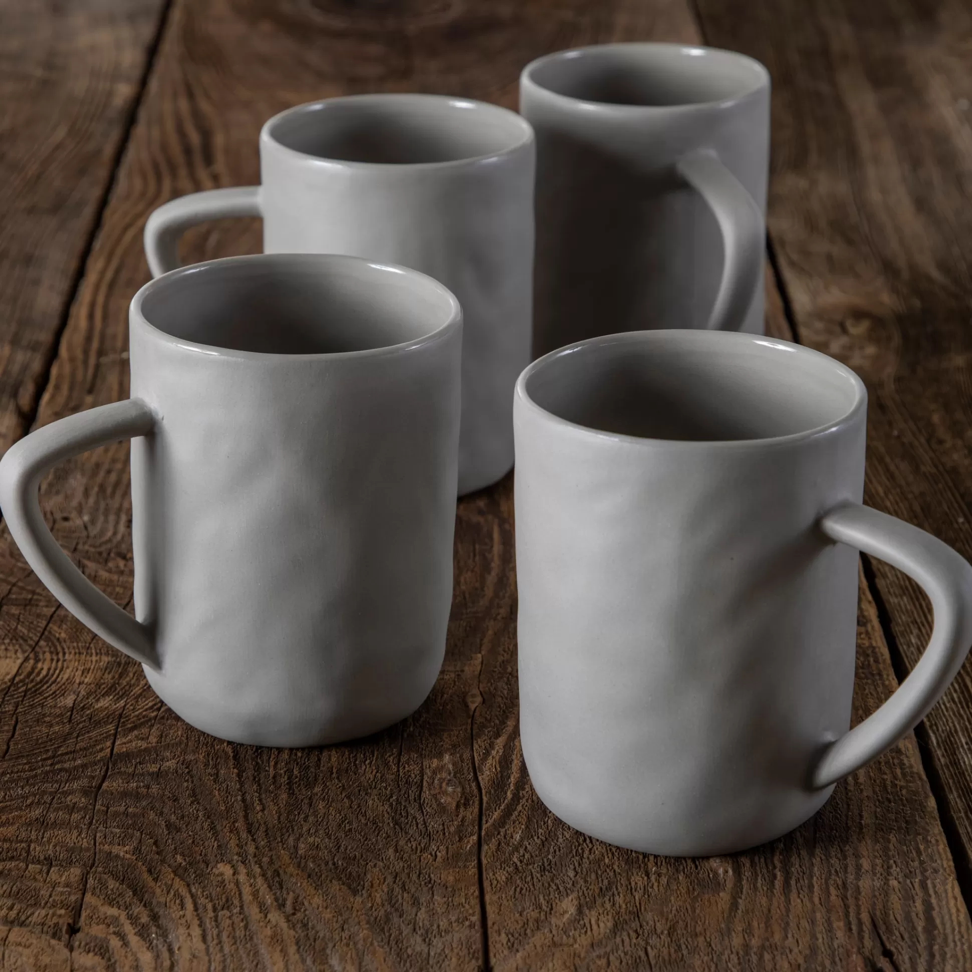 Tam Stoneware Mug, Sterling, Set of 4^Be Home Discount