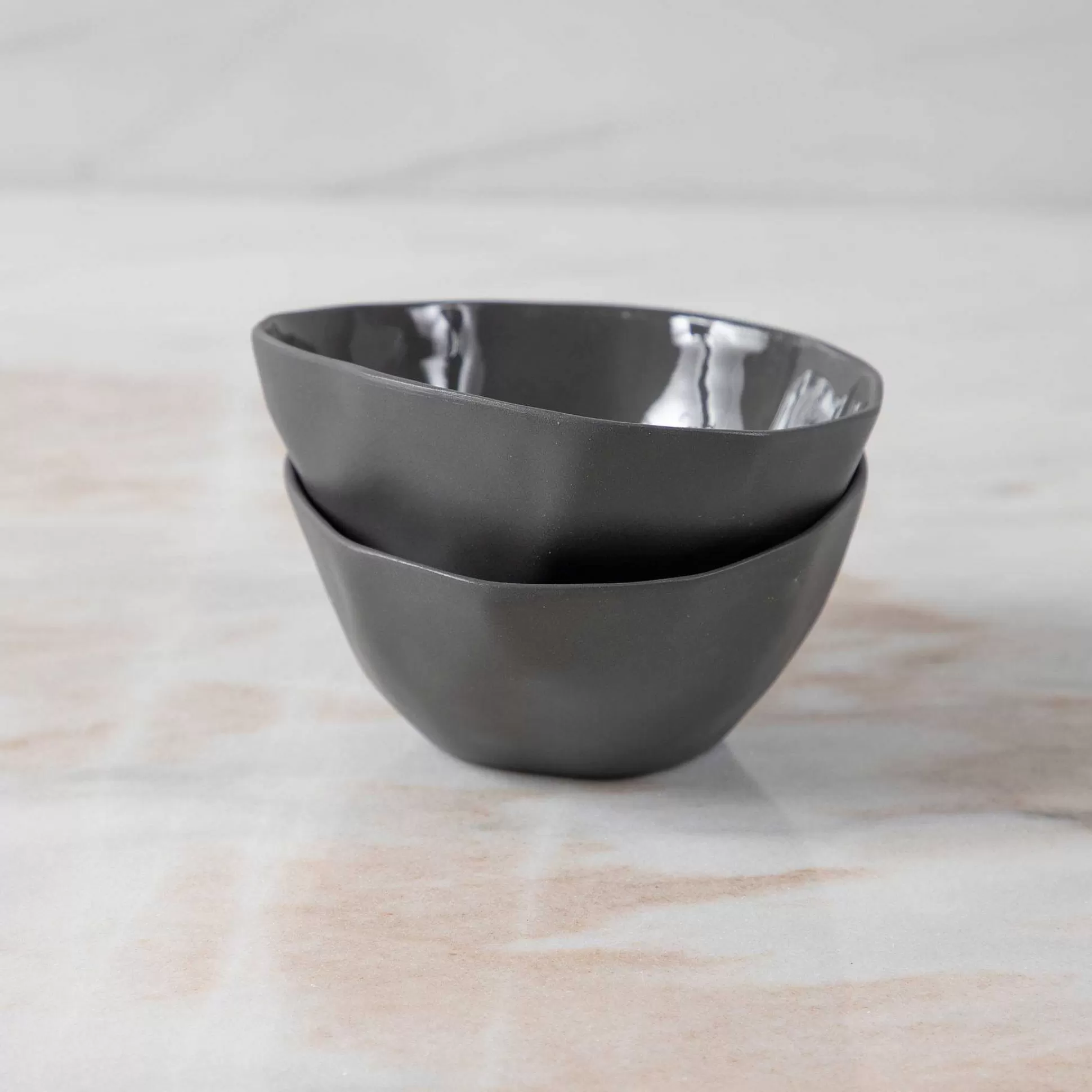 Be Home Stoneware Serving Bowls<Tam Stoneware Pinch Bowl, Slate, Set of 2