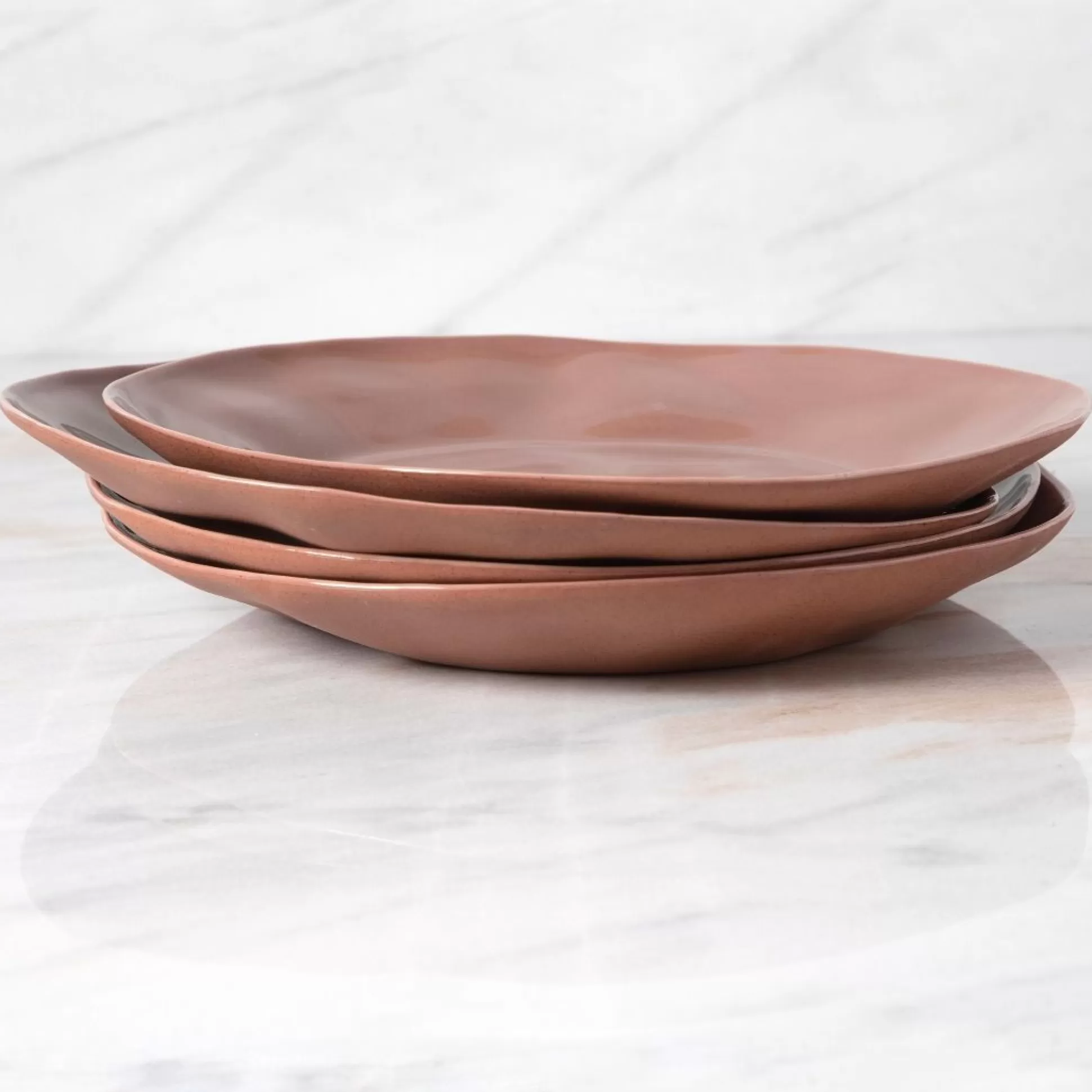 Tam Stoneware Side Plate, Terracotta Rose, Set of 4^Be Home Flash Sale