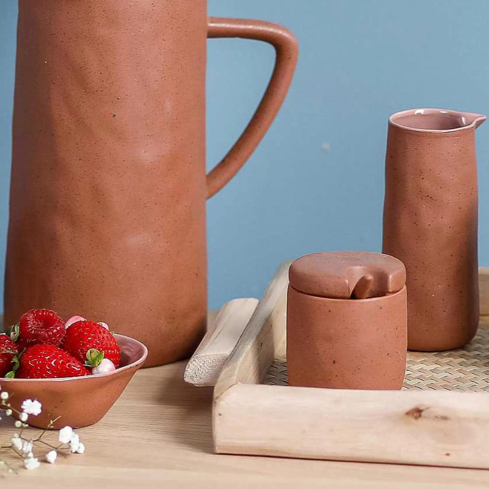 Be Home Spice Cellars<Tam Stoneware Sugar Cellar, Terracotta Rose