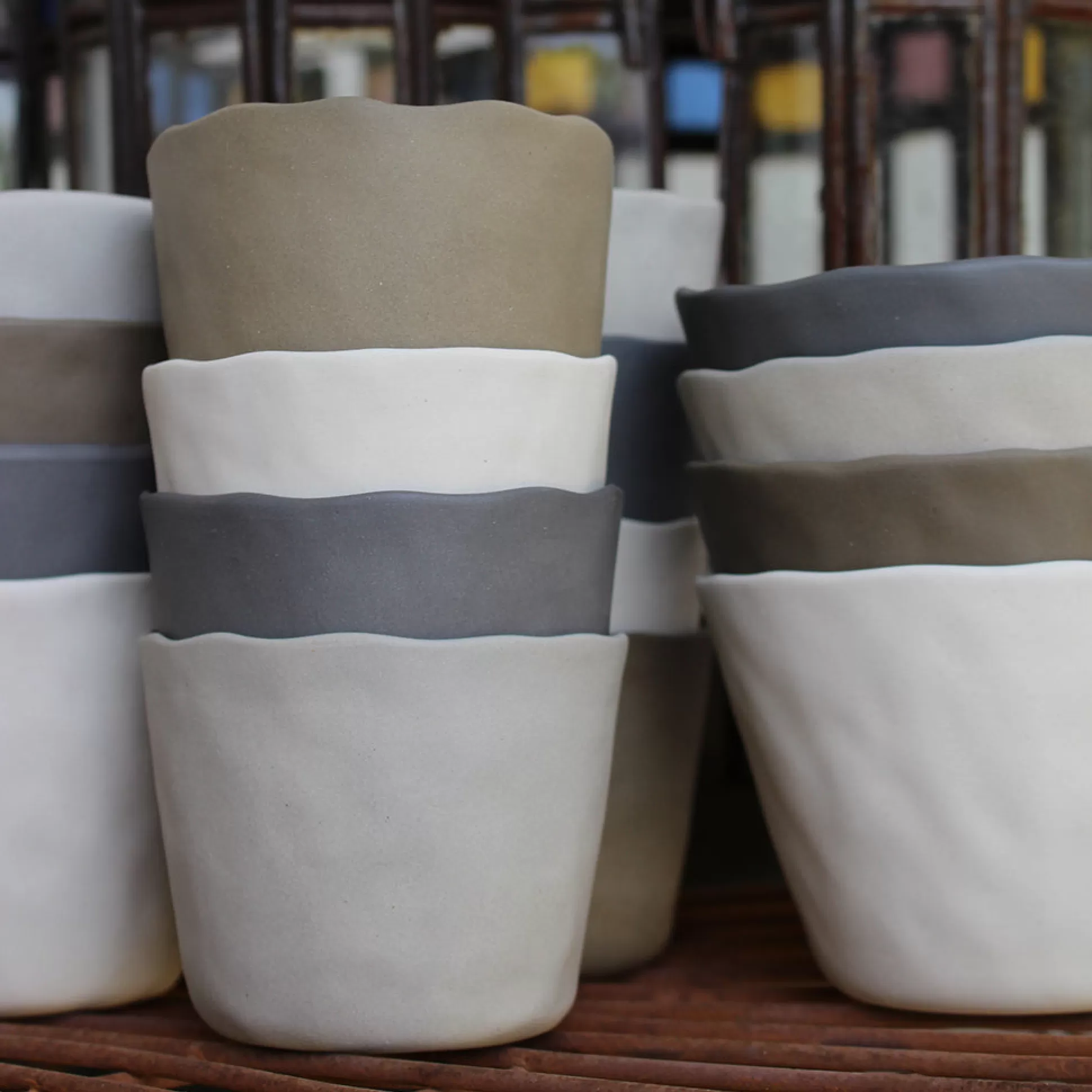 Tam Stoneware Tumbler, Slate^Be Home Online